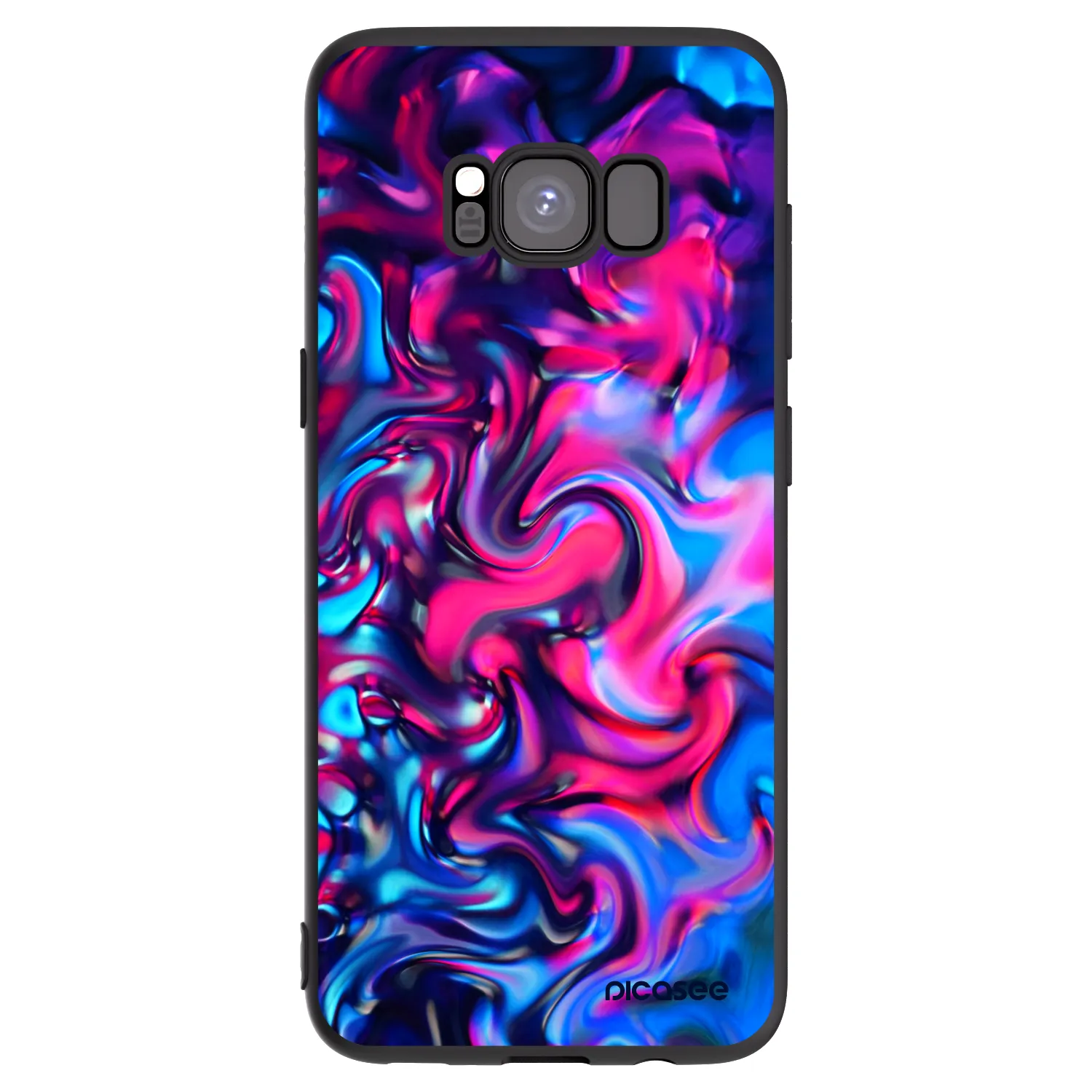 Picasee Samsung Galaxy S8 G950F Hülle - Schwarzes Silikon - Redlight