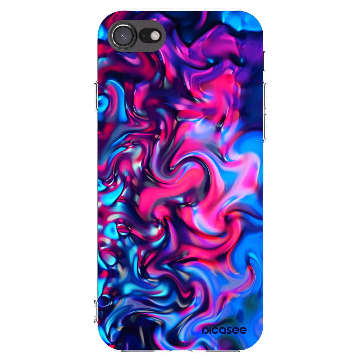 Picasee Apple iPhone 7 Hülle - Transparentes Silikon - Redlight