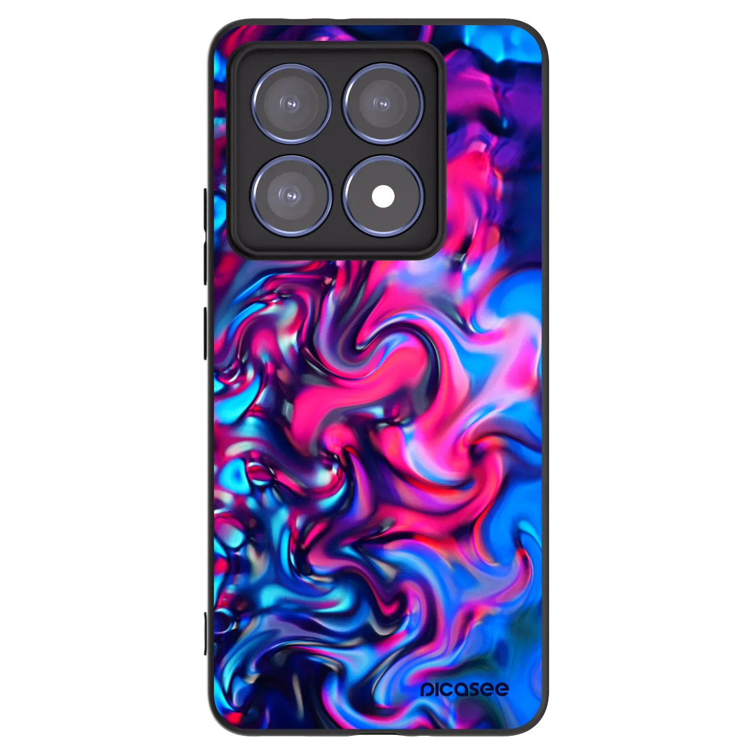 Picasee Xiaomi 14T Pro Hülle - Schwarzes Silikon - Redlight