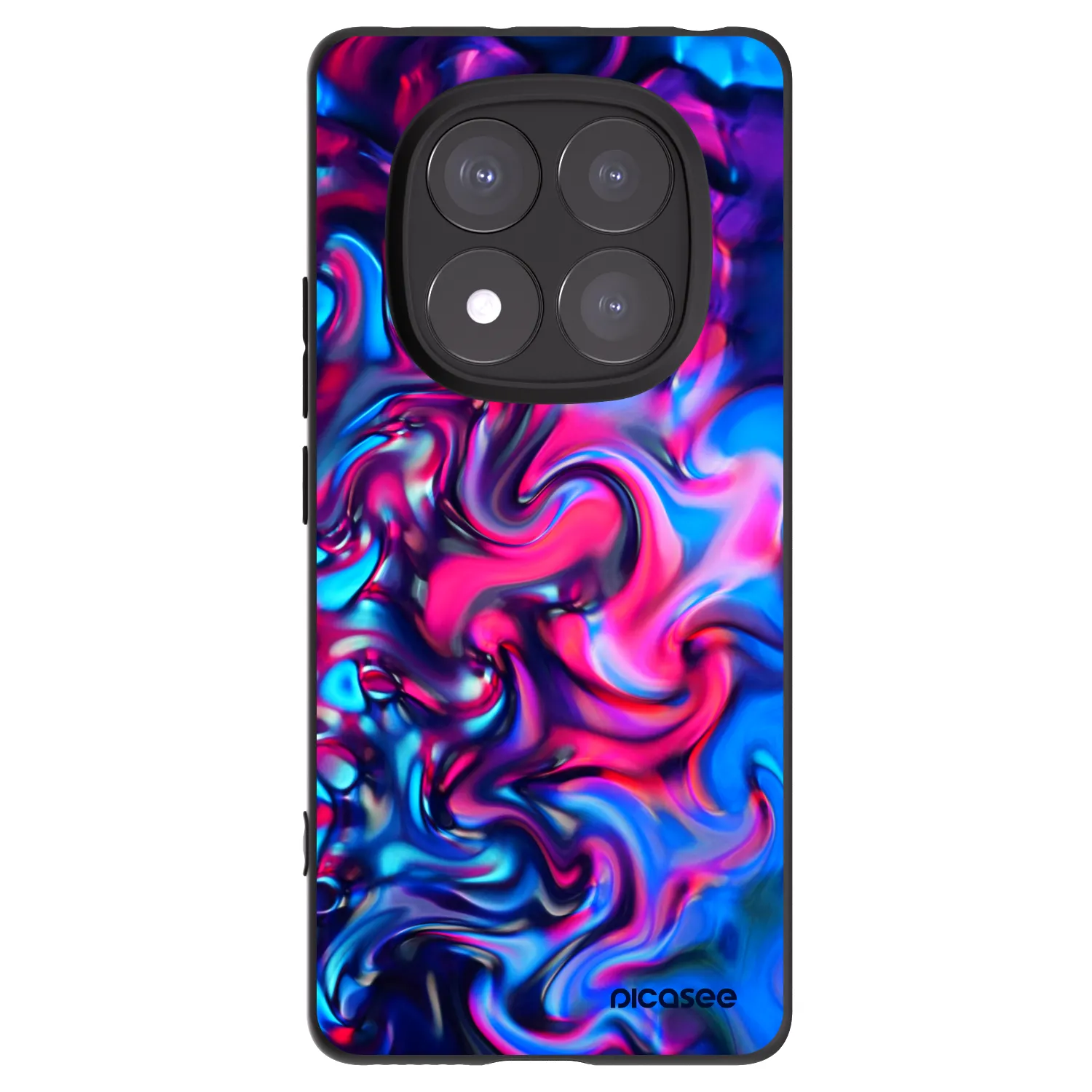 Picasee Xiaomi Redmi Note 14 Pro+ 5G Hülle - Schwarzes Silikon - Redlight