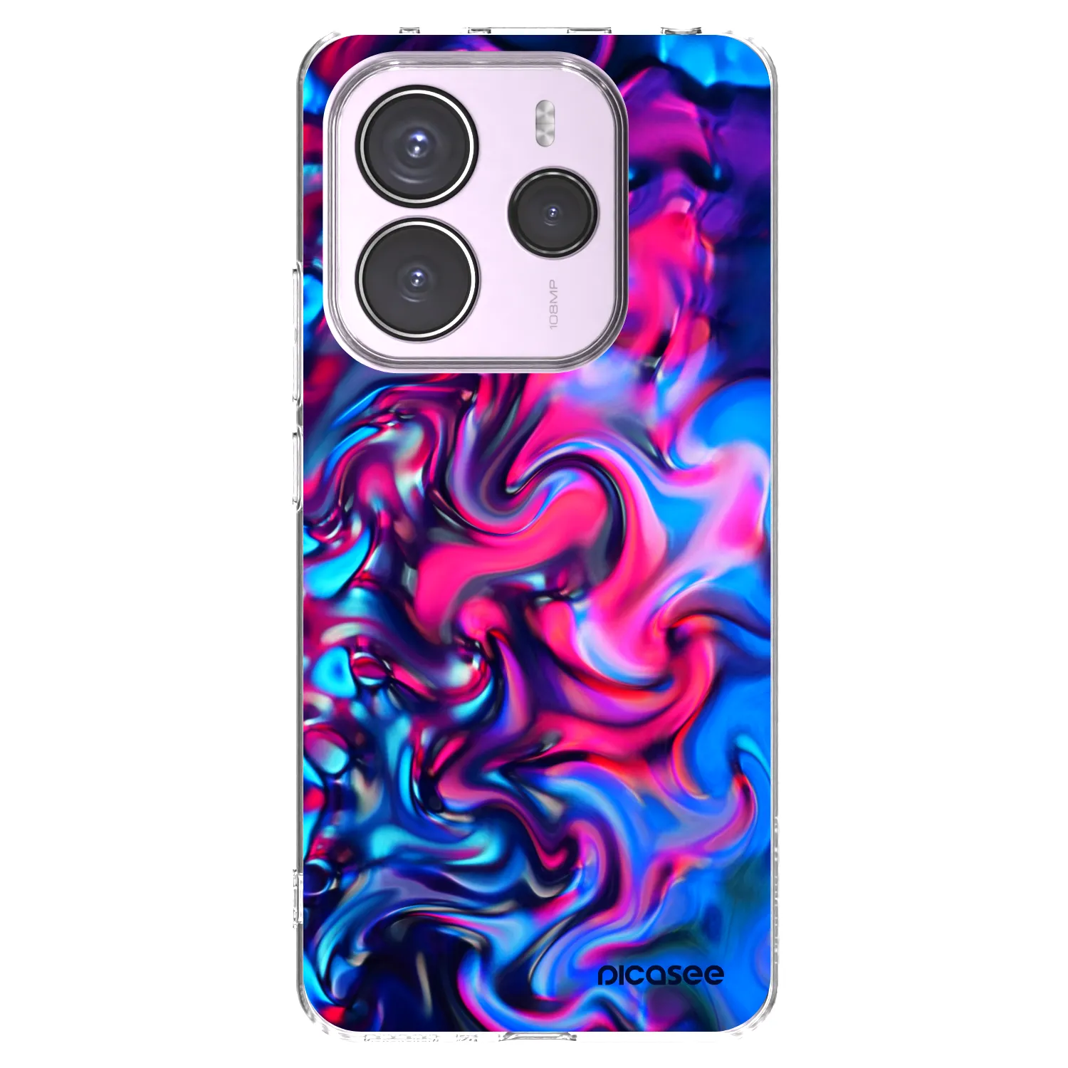 Picasee Xiaomi Redmi Note 14 5G Hülle - Transparentes Silikon - Redlight