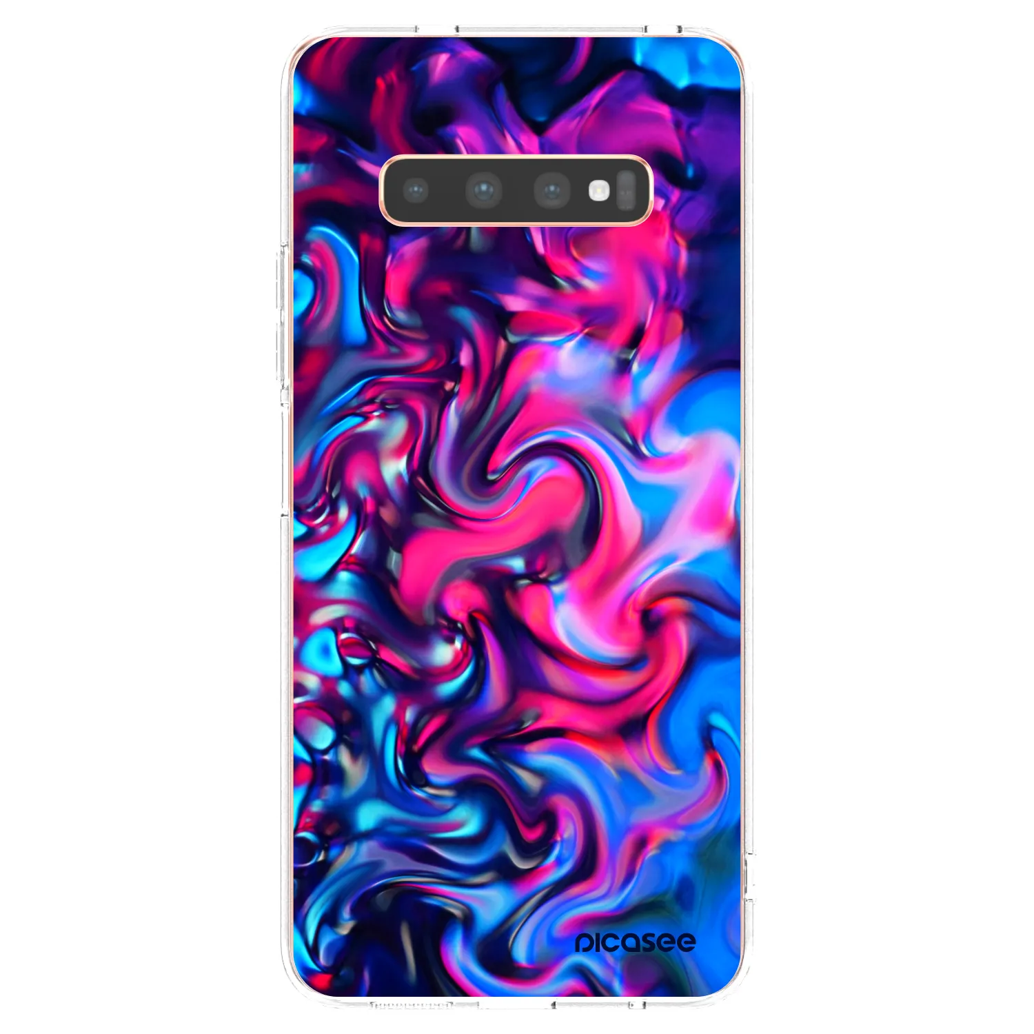 Picasee Samsung Galaxy S10 Plus G975 Hülle - Transparentes Silikon - Redlight