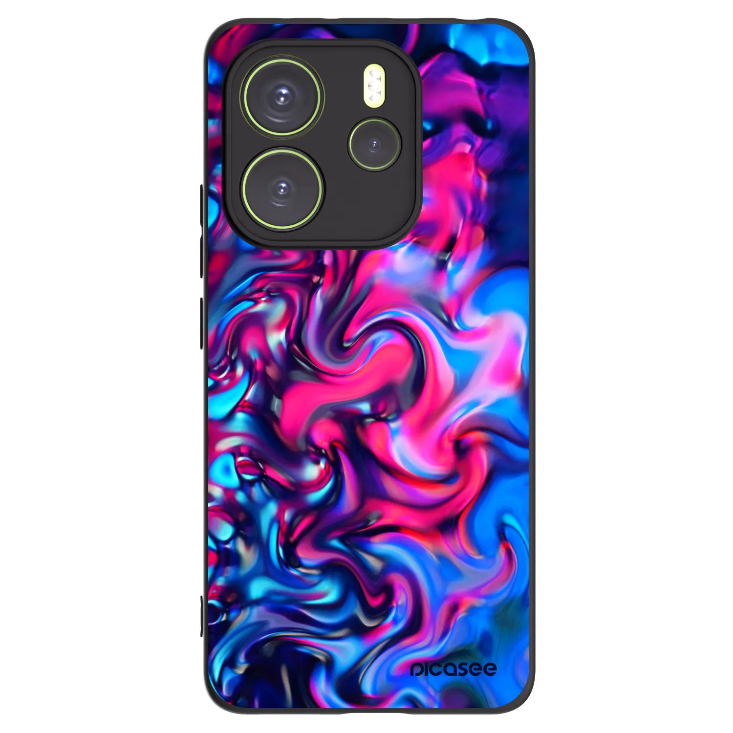 Picasee Xiaomi Redmi Note 14 4G Hülle - Schwarzes Silikon - Redlight