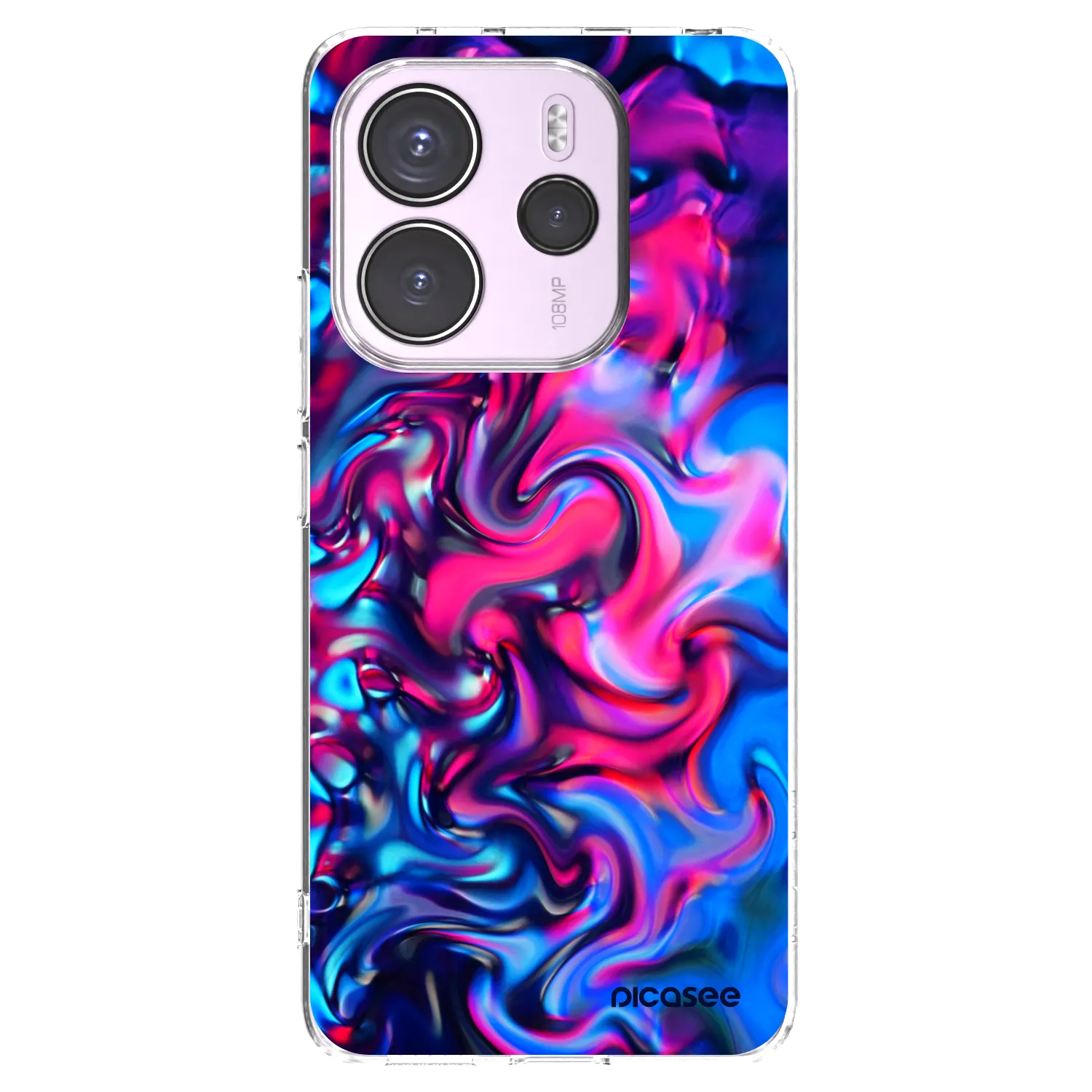 Picasee Xiaomi Redmi Note 14 4G Hülle - Transparentes Silikon - Redlight