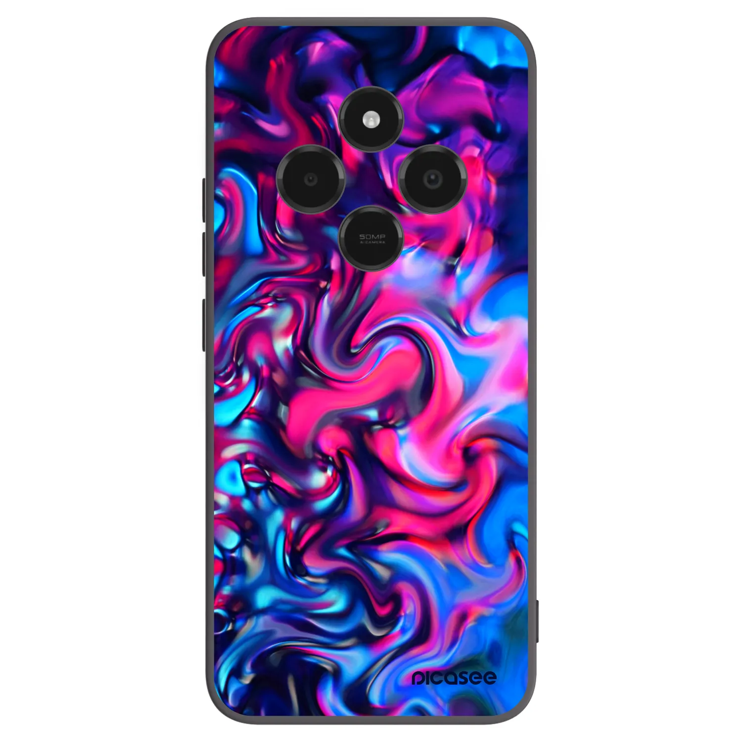 Picasee Xiaomi Poco C75 Hülle - Schwarzes Silikon - Redlight