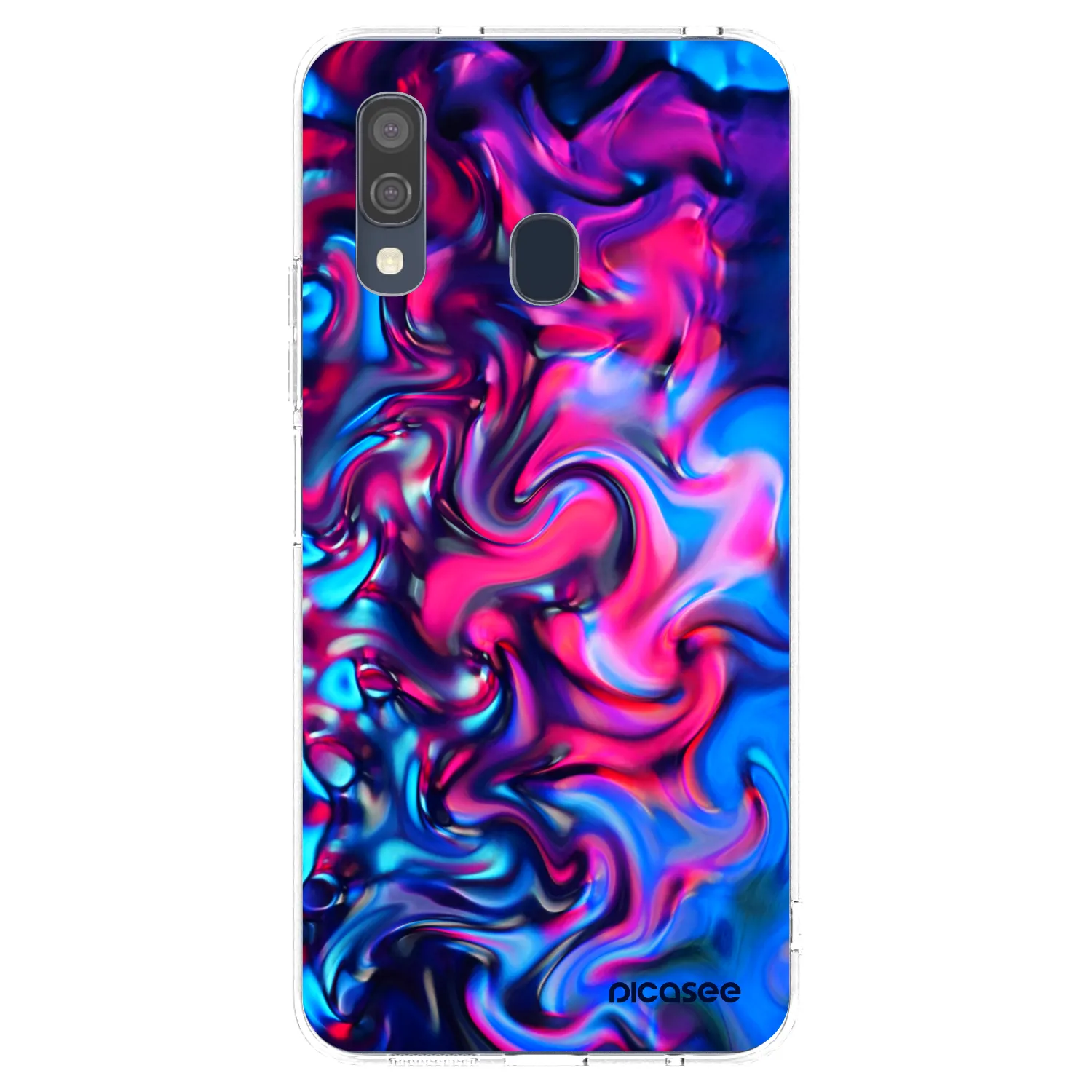 Picasee Samsung Galaxy A40 A405F Hülle - Transparentes Silikon - Redlight