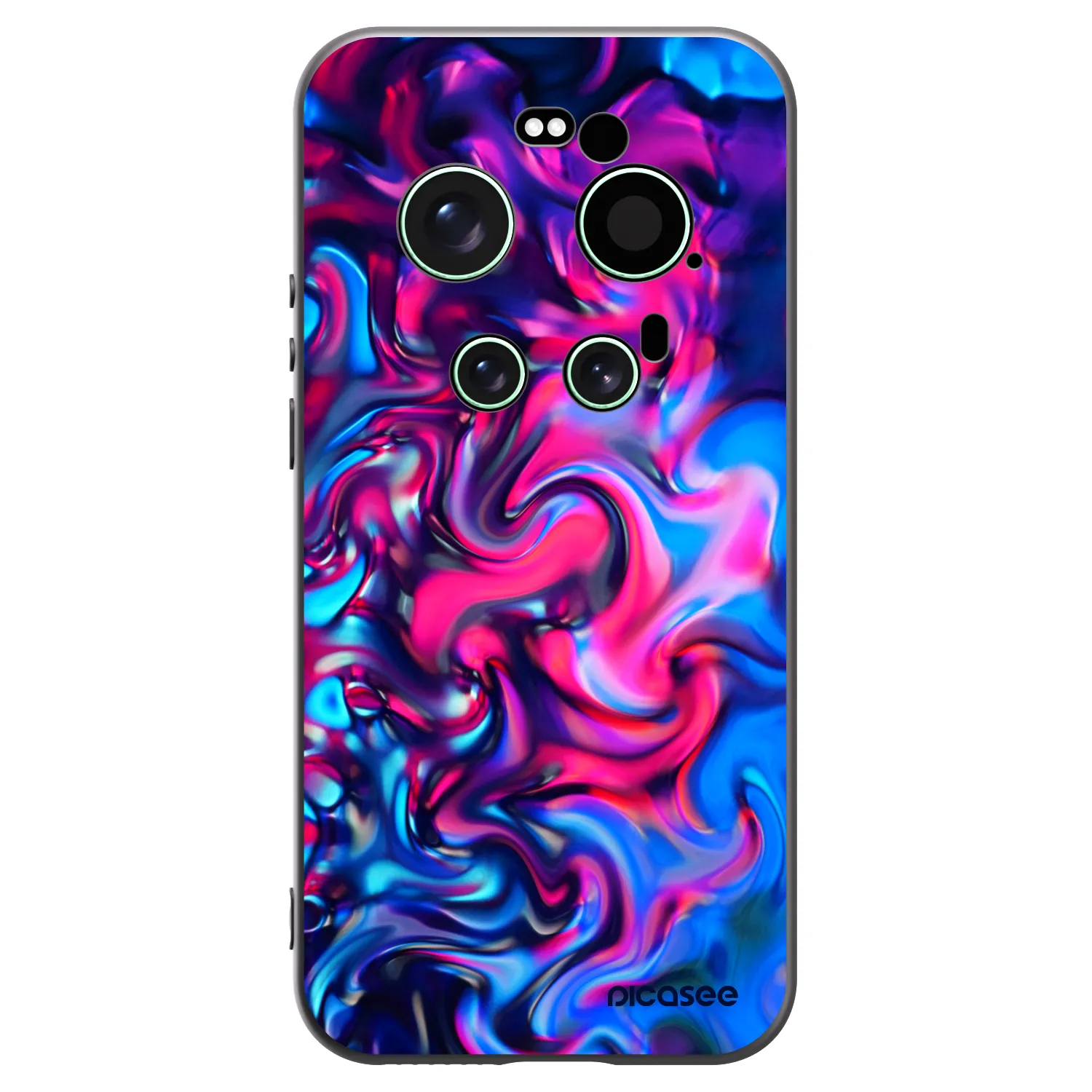 Picasee Xiaomi 17 Ultra Hülle - Schwarzes Silikon - Redlight