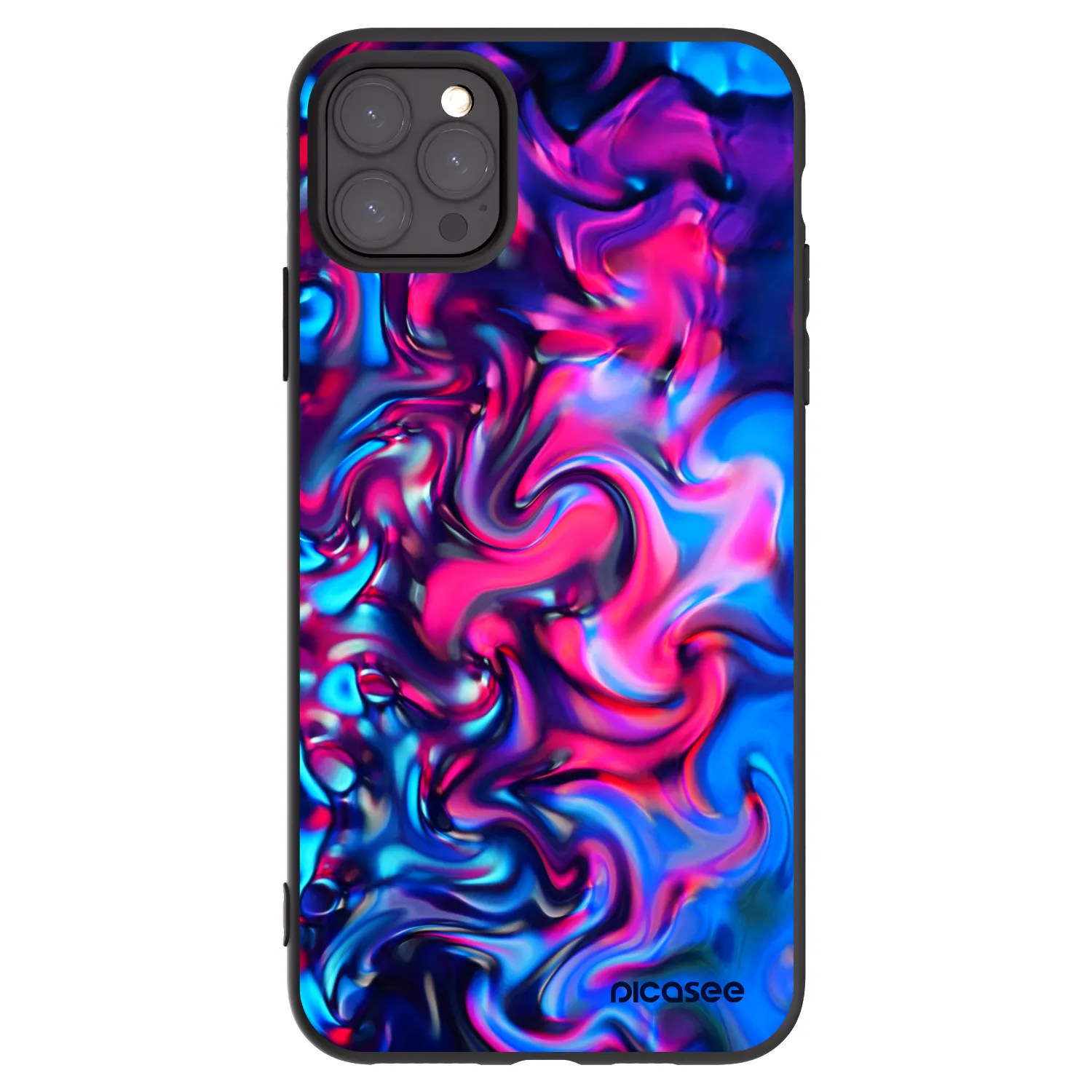 Picasee Apple iPhone 11 Pro Max Hülle - Schwarzes Silikon - Redlight