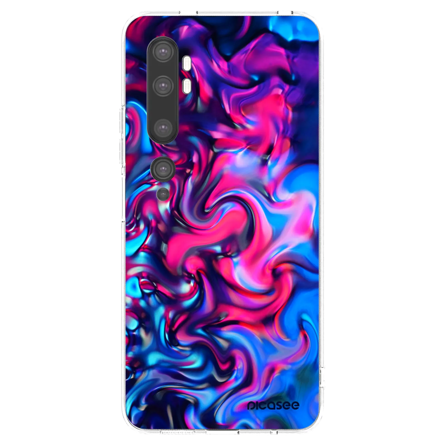 Picasee Xiaomi Mi Note 10 (Pro) Hülle - Transparentes Silikon - Redlight
