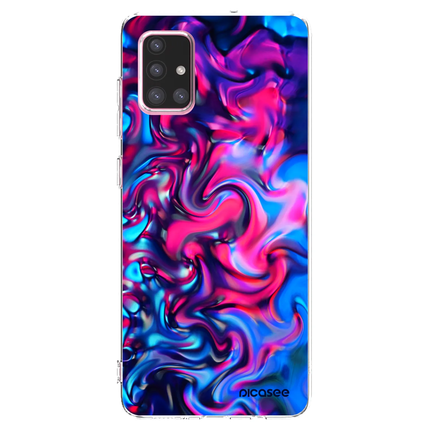 Picasee Samsung Galaxy A71 A715F Hülle - Transparentes Silikon - Redlight