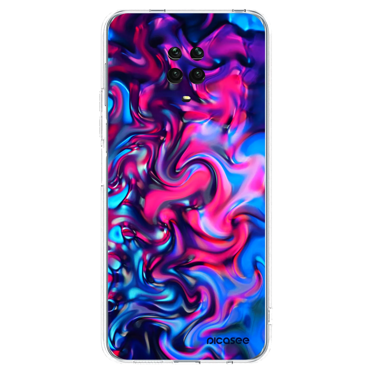 Picasee Xiaomi Redmi Note 9 Pro Hülle - Transparentes Silikon - Redlight