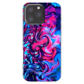 Picasee Apple iPhone 16 Pro Max Hülle - Transparentes Silikon - Redlight