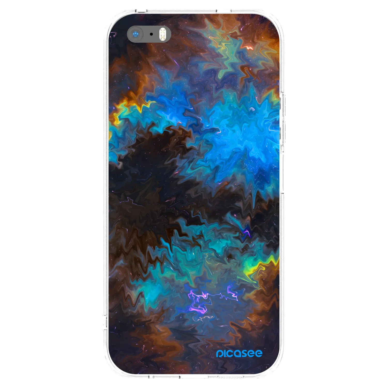 Picasee Apple iPhone 5/5S/SE Hülle - Transparentes Silikon - Space