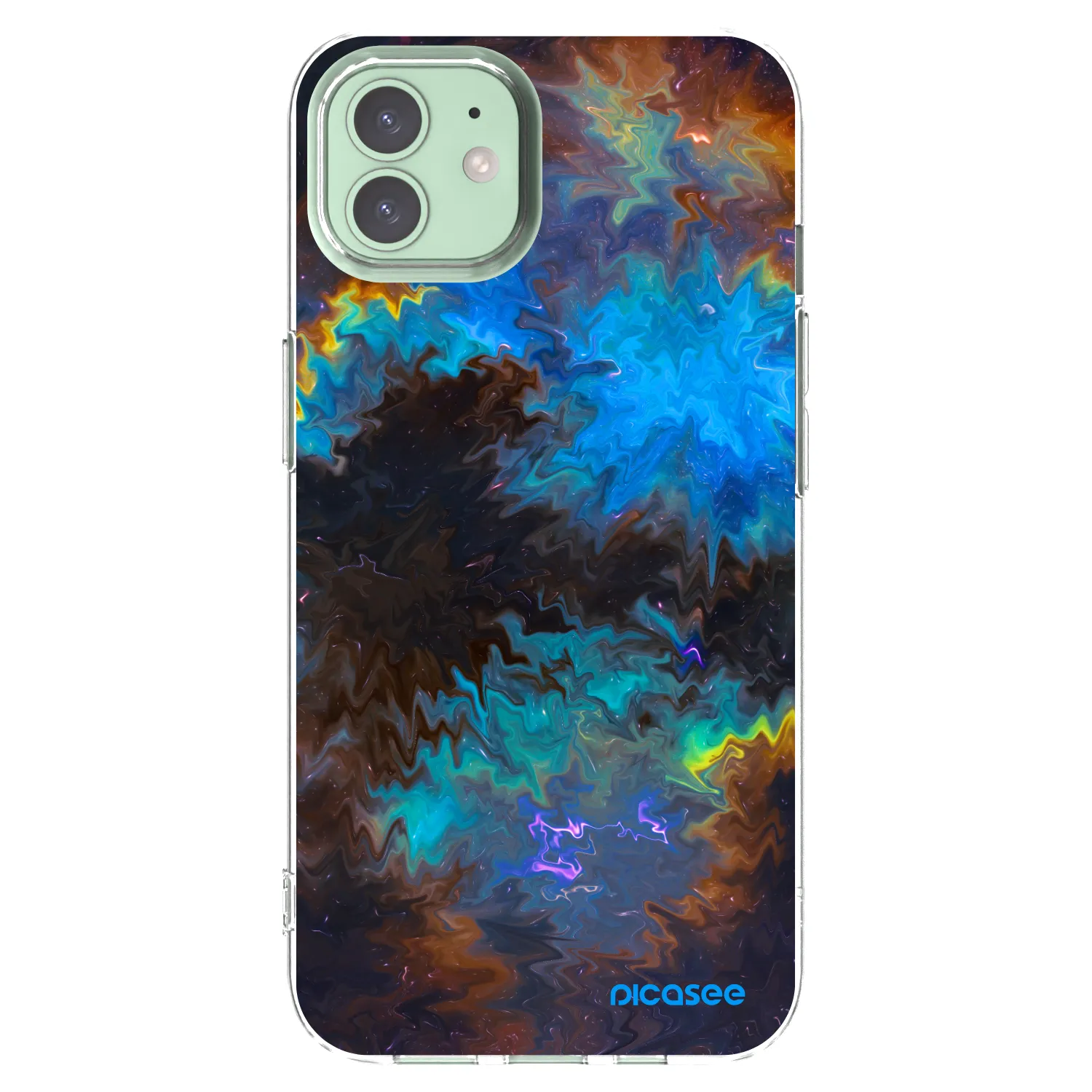 Picasee Apple iPhone 12 Hülle - Transparentes Silikon - Space