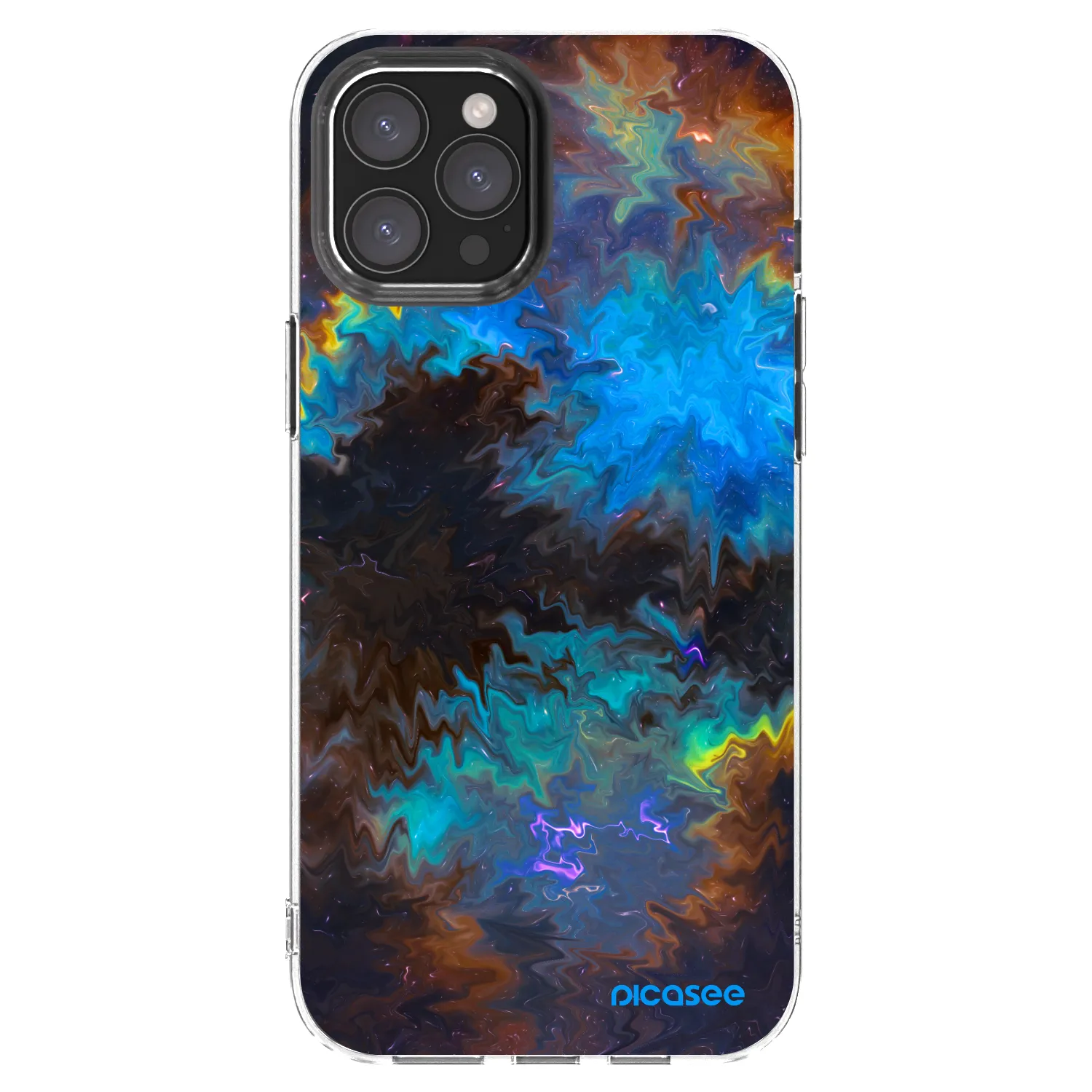Picasee Apple iPhone 12 Pro Max Hülle - Transparentes Silikon - Space