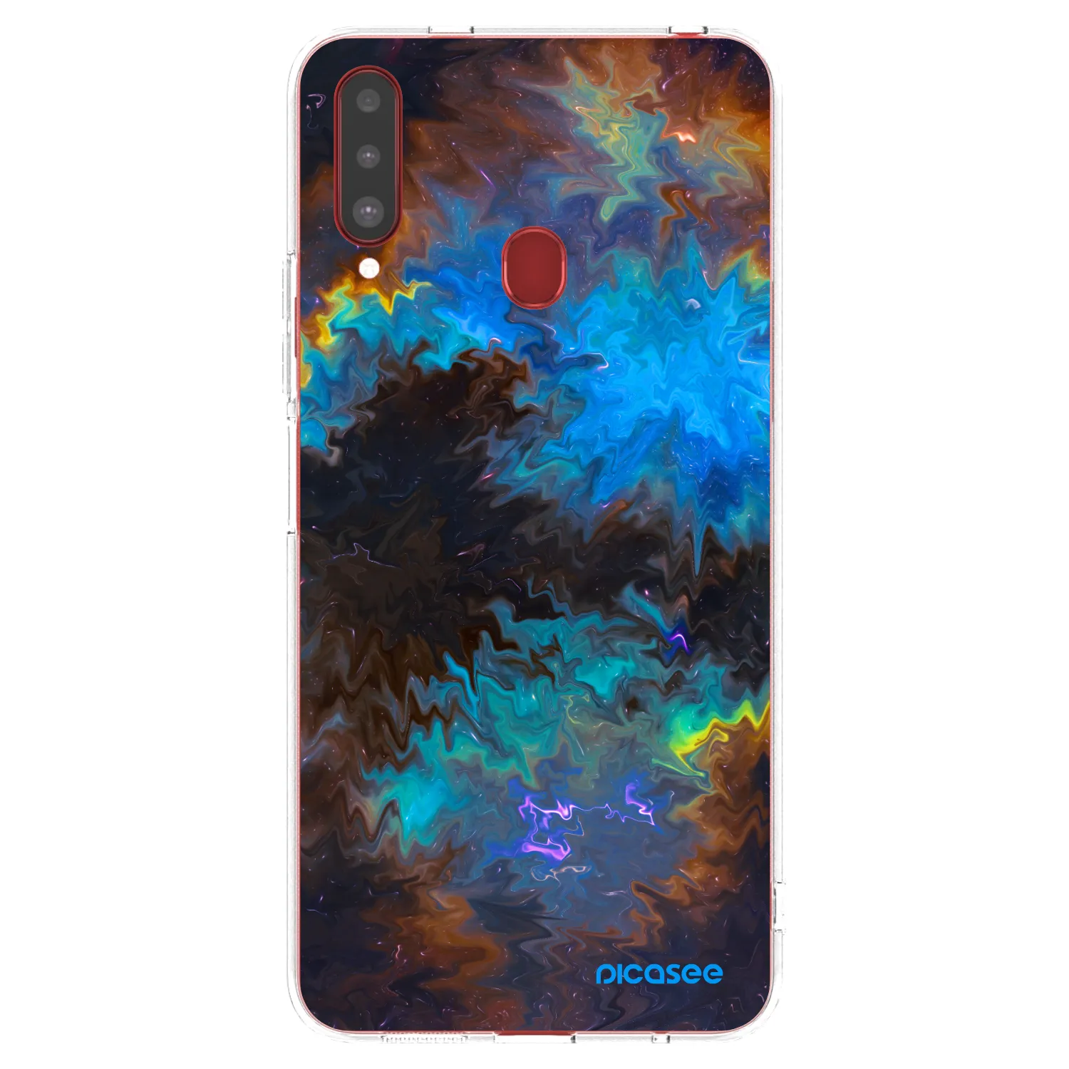 Picasee Samsung Galaxy A20s Hülle - Transparentes Silikon - Space