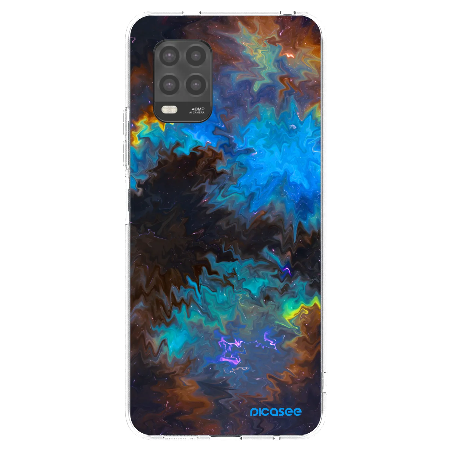 Picasee Xiaomi Mi 10 Lite Hülle - Transparentes Silikon - Space