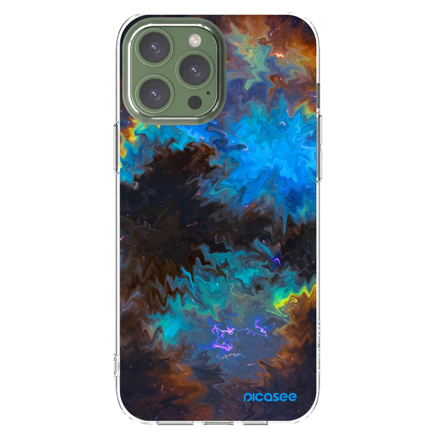 Picasee Apple iPhone 13 Pro Max Hülle - Transparentes Silikon - Space