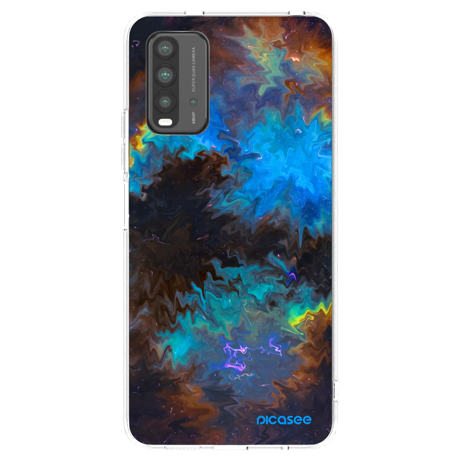 Picasee Xiaomi Redmi 9T Hülle - Schwarzes Silikon - Space
