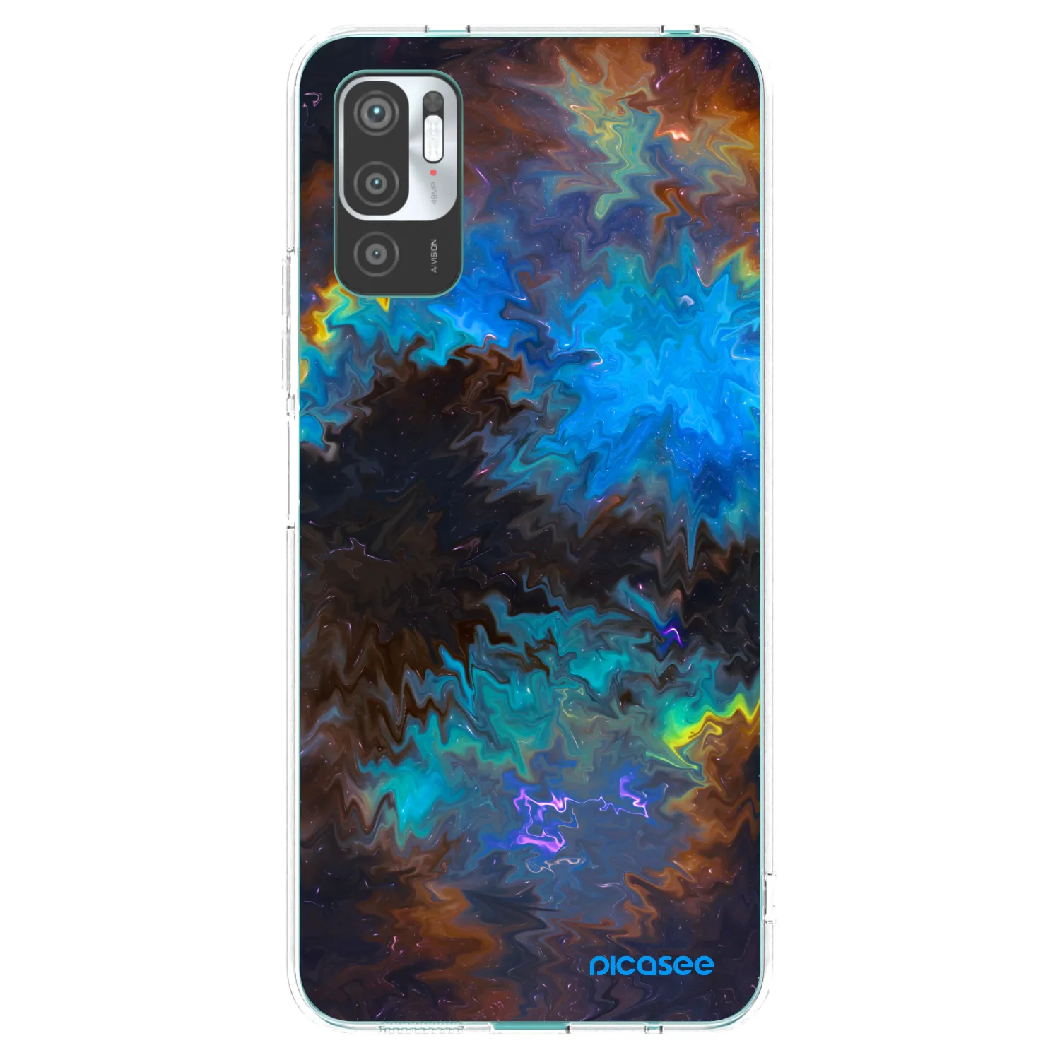 Picasee Xiaomi Redmi Note 10 5G Hülle - Transparentes Silikon - Space