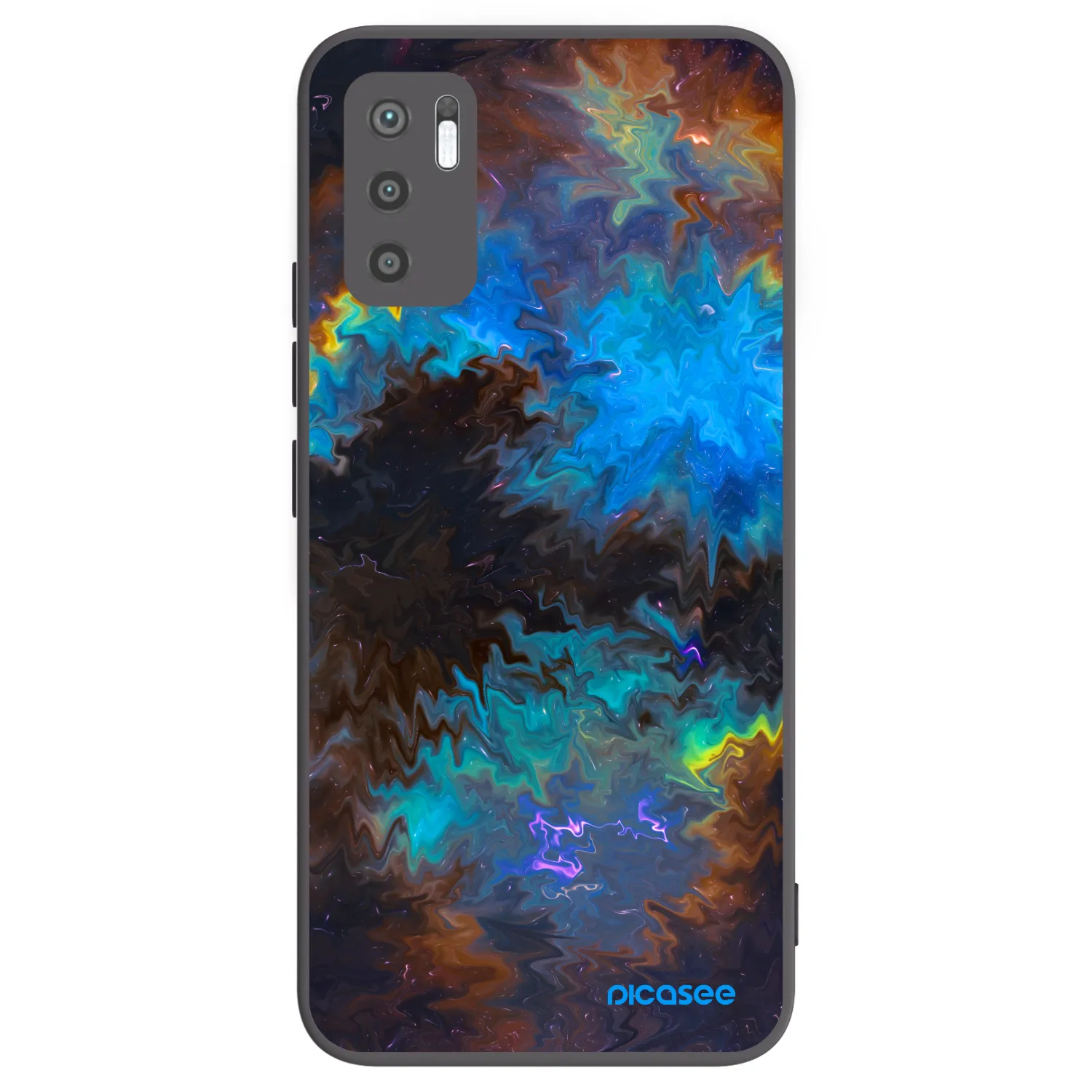 Picasee Xiaomi Redmi Note 10 5G Hülle - Schwarzes Silikon - Space
