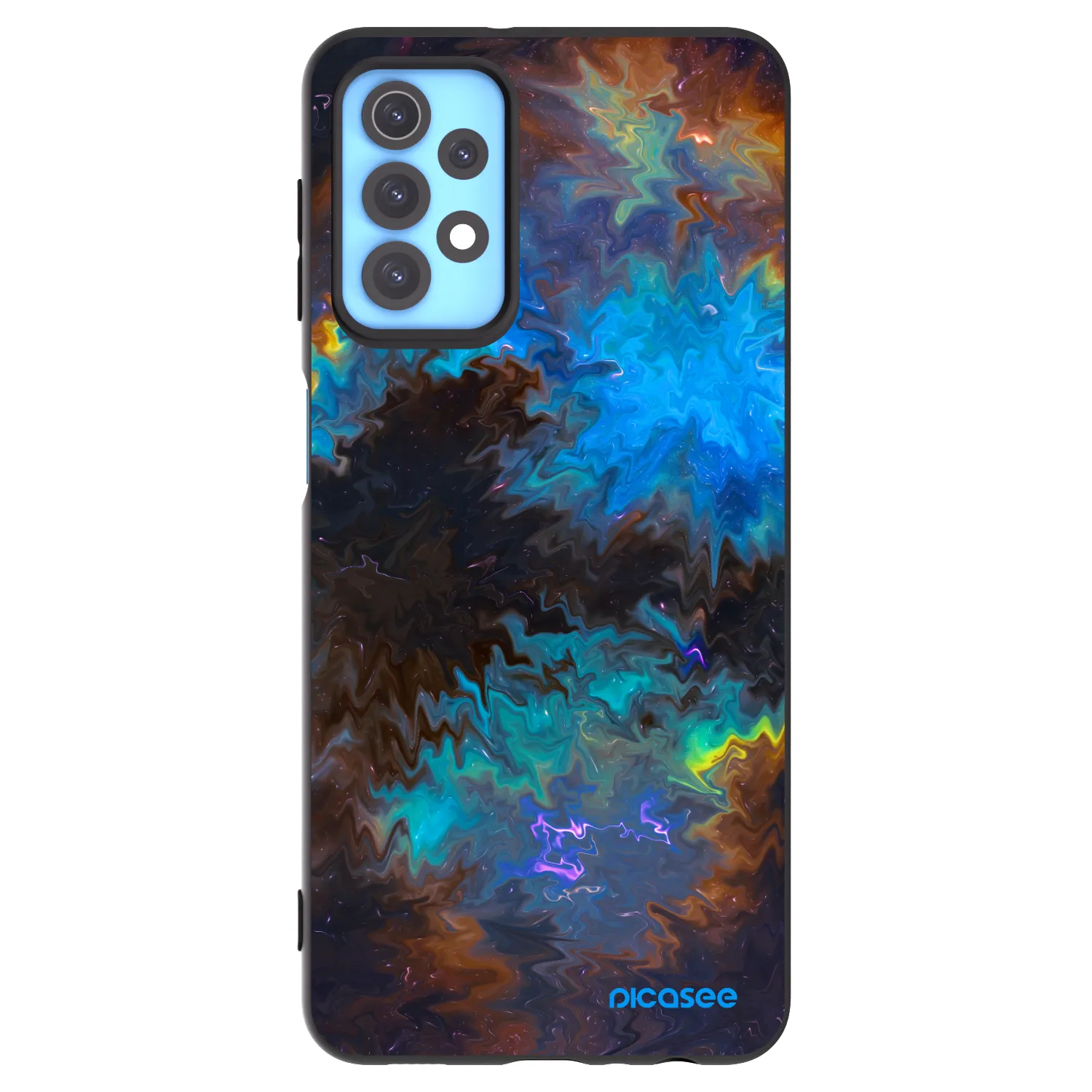 Picasee Samsung Galaxy A32 4G SM-A325F Hülle - Schwarzes Silikon - Space