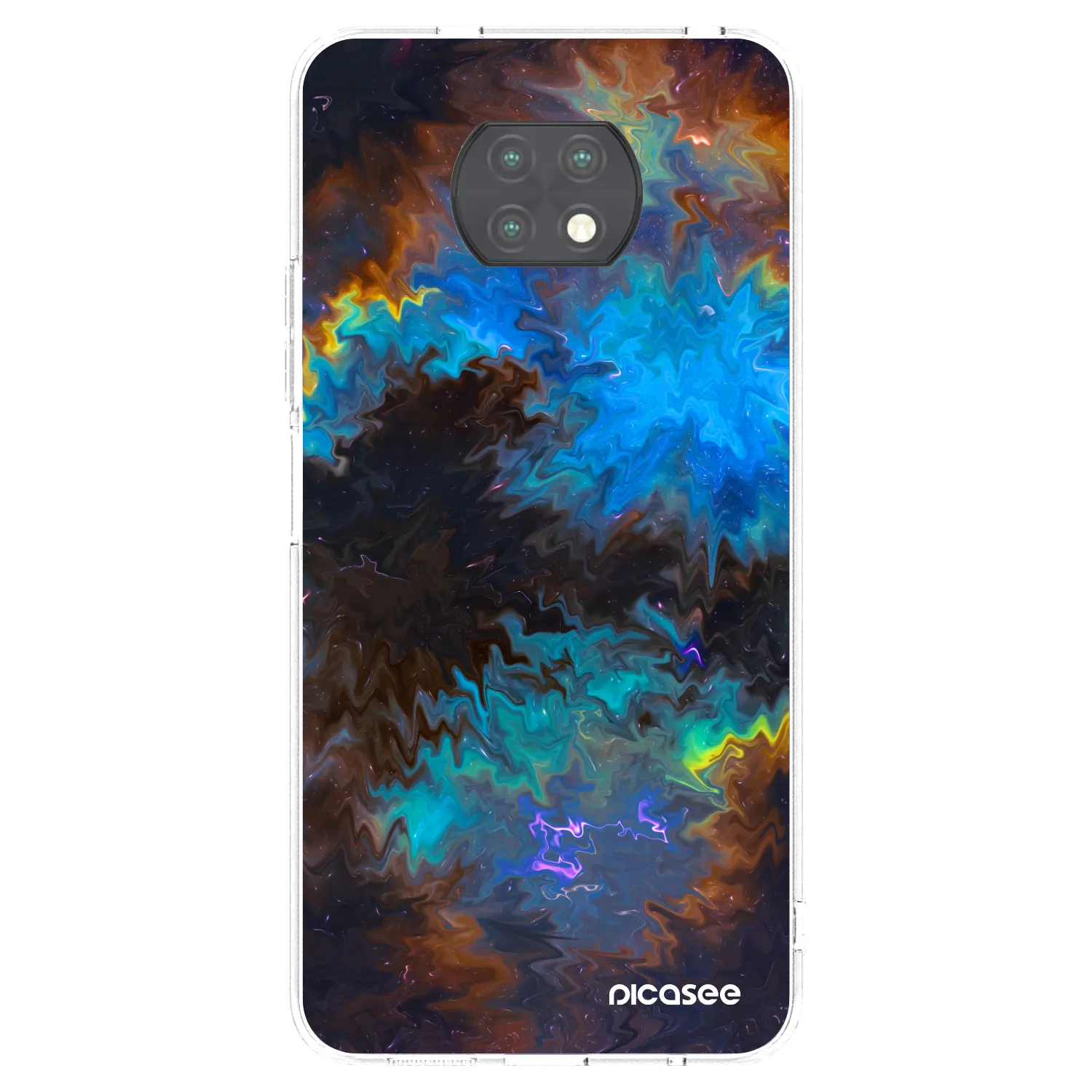 Picasee Xiaomi Redmi Note 9T Hülle - Transparentes Silikon - Space