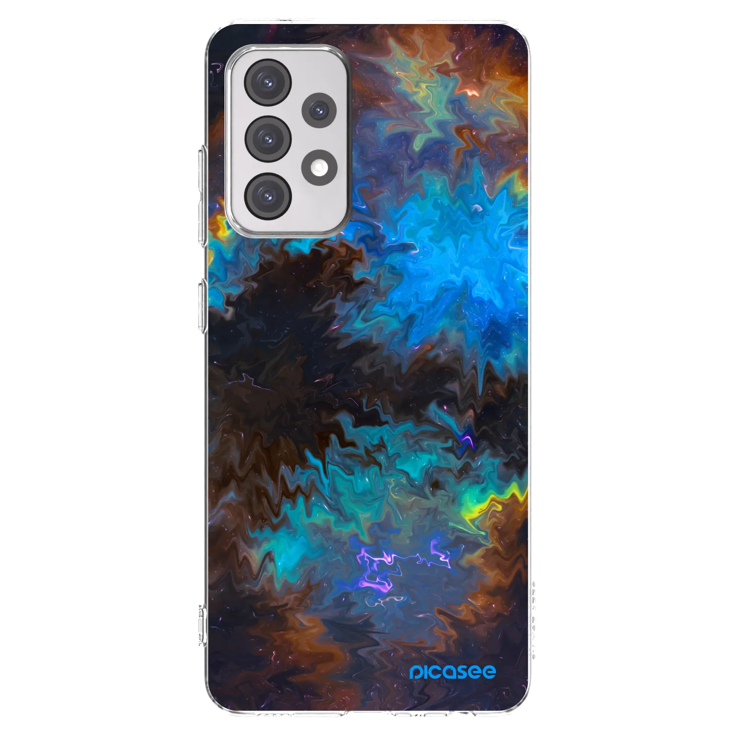 Picasee Samsung Galaxy A52s 5G A528B Hülle - Transparentes Silikon - Space
