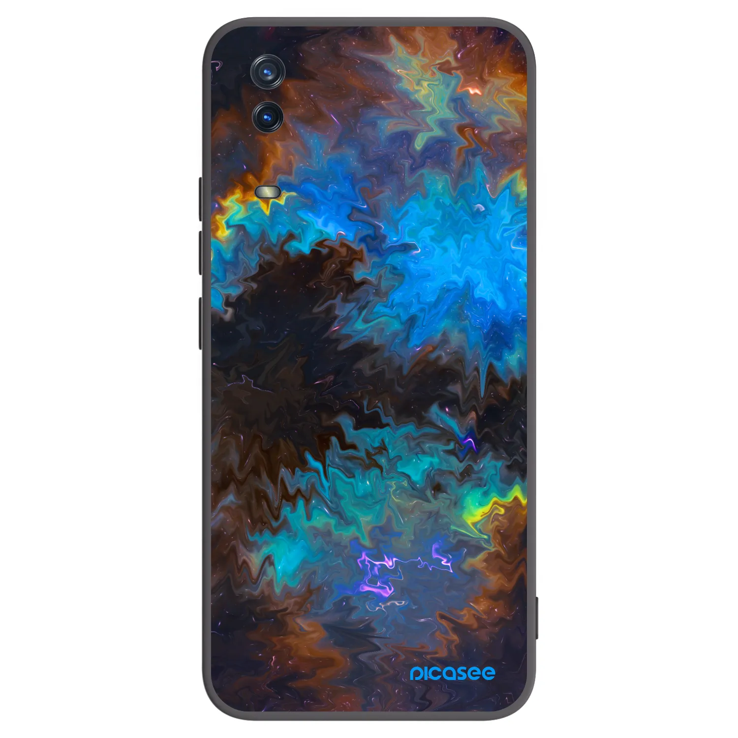 Picasee Vivo Y11s Hülle - Schwarzes Silikon - Space