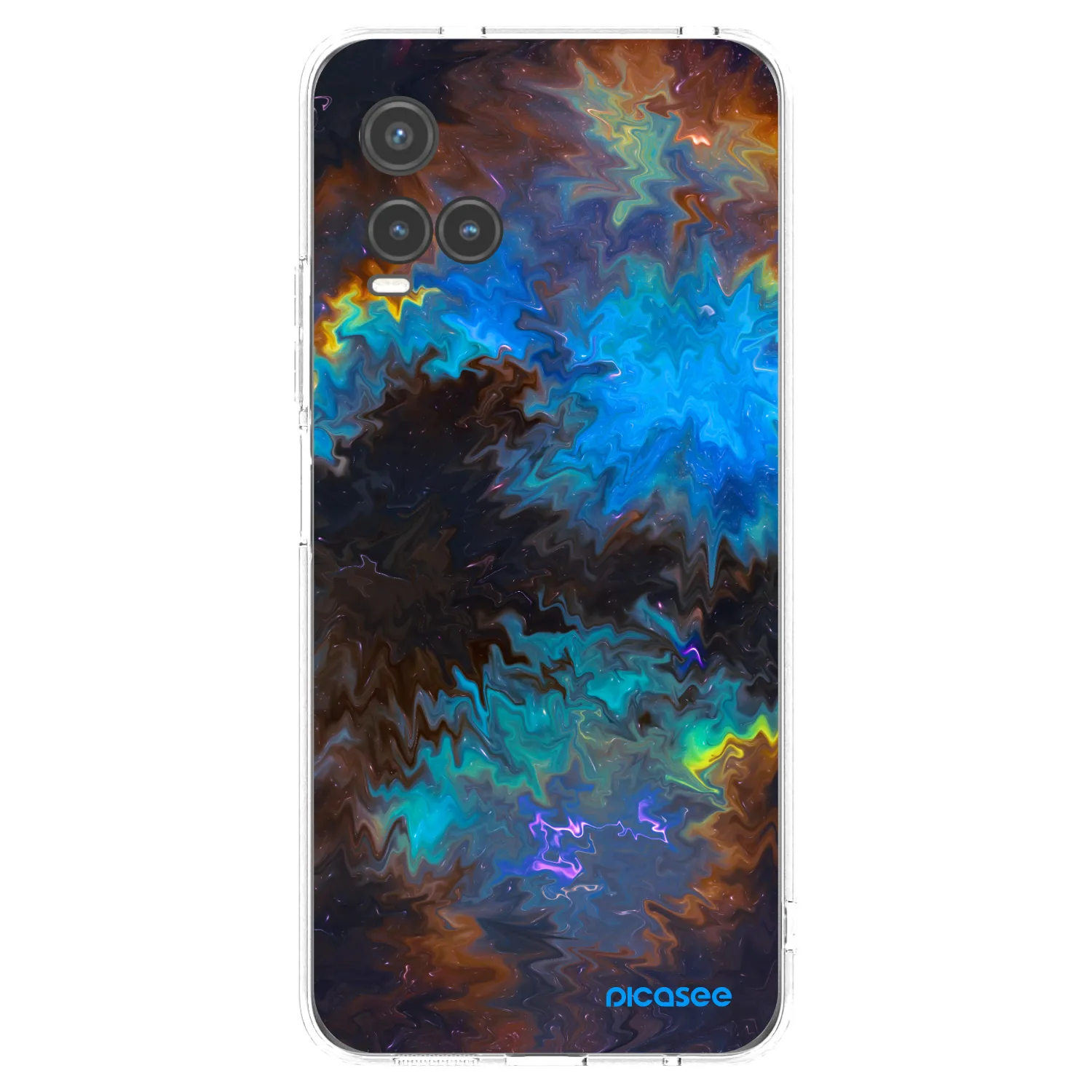 Picasee Vivo Y33s Hülle - Transparentes Silikon - Space