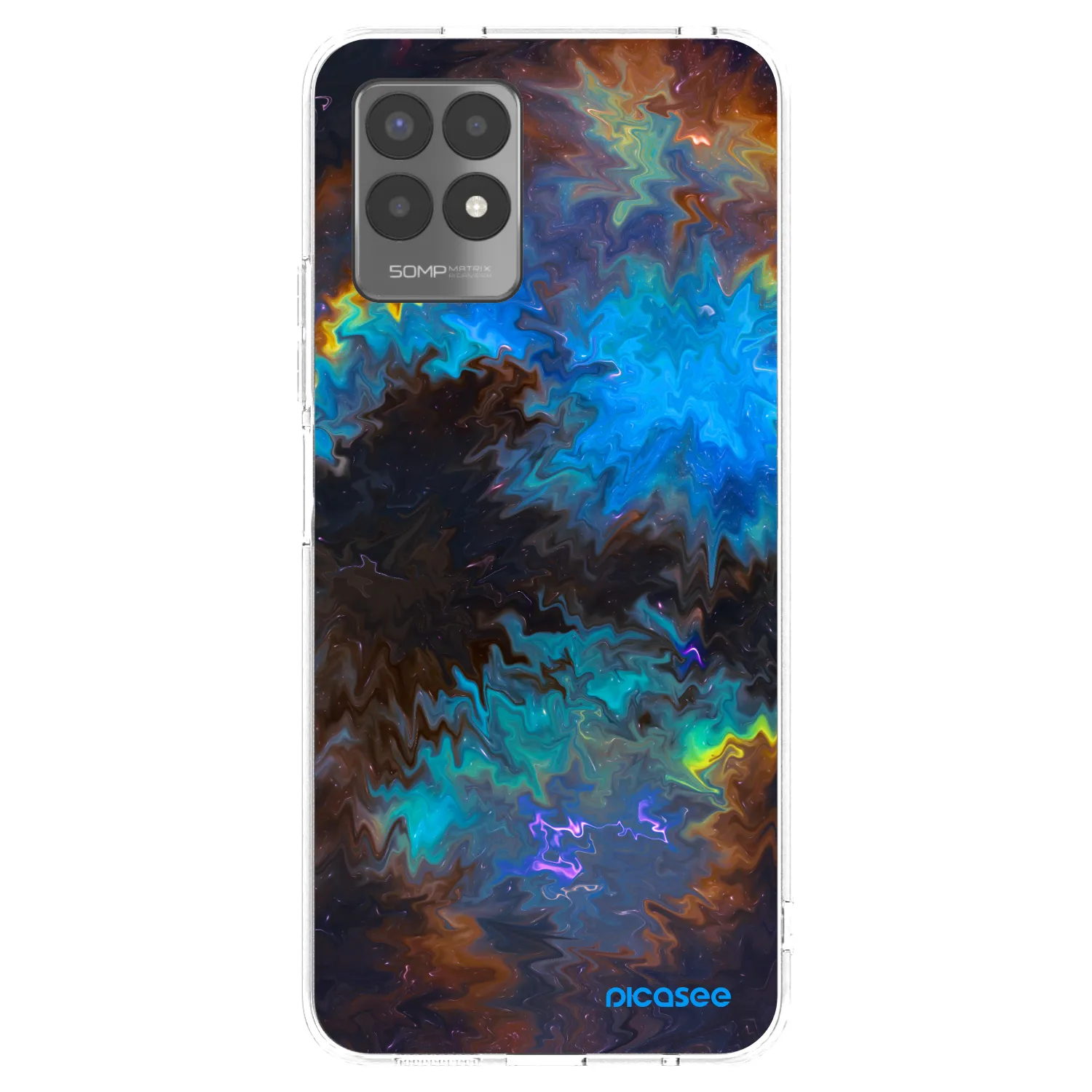 Picasee Realme 8i Hülle - Transparentes Silikon - Space