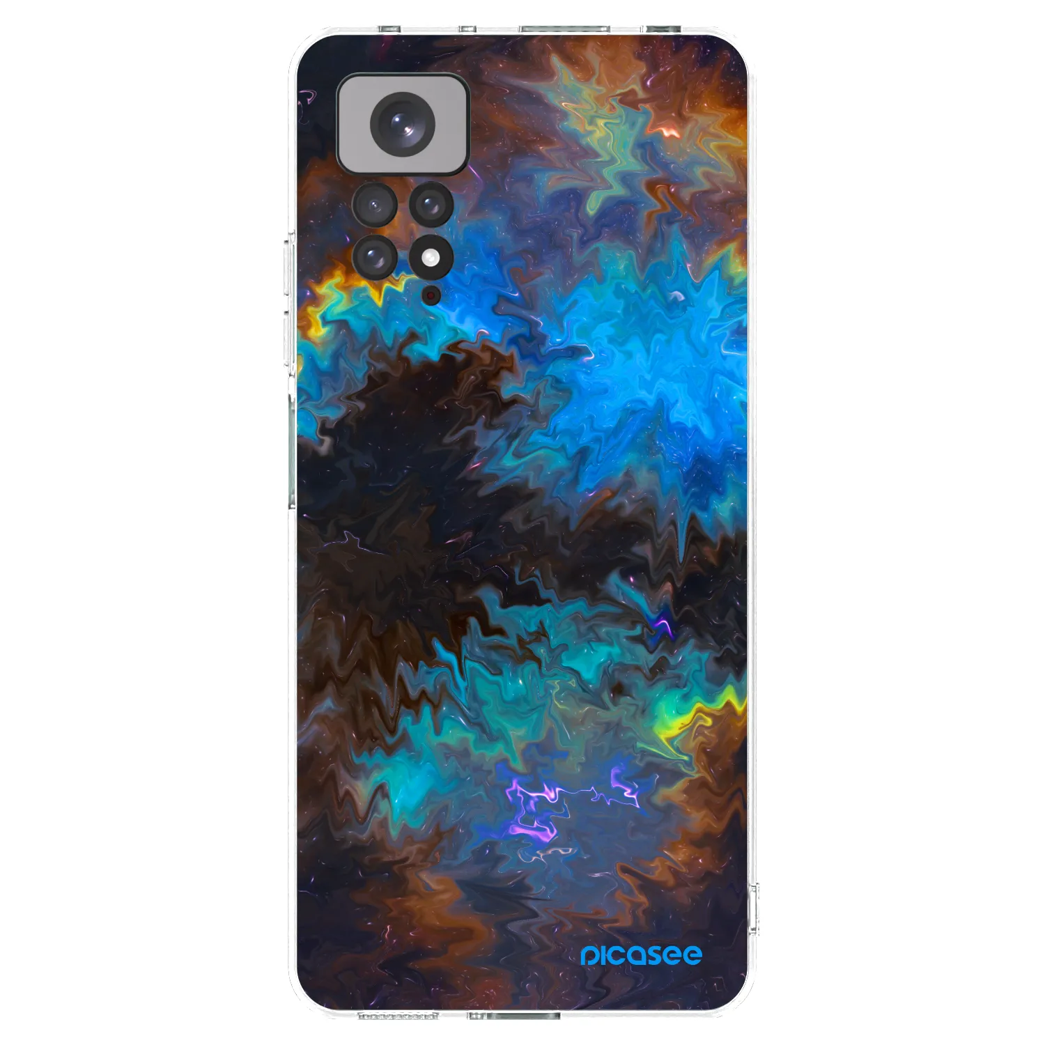 Picasee Xiaomi Redmi Note 11 Hülle - Transparentes Silikon - Space