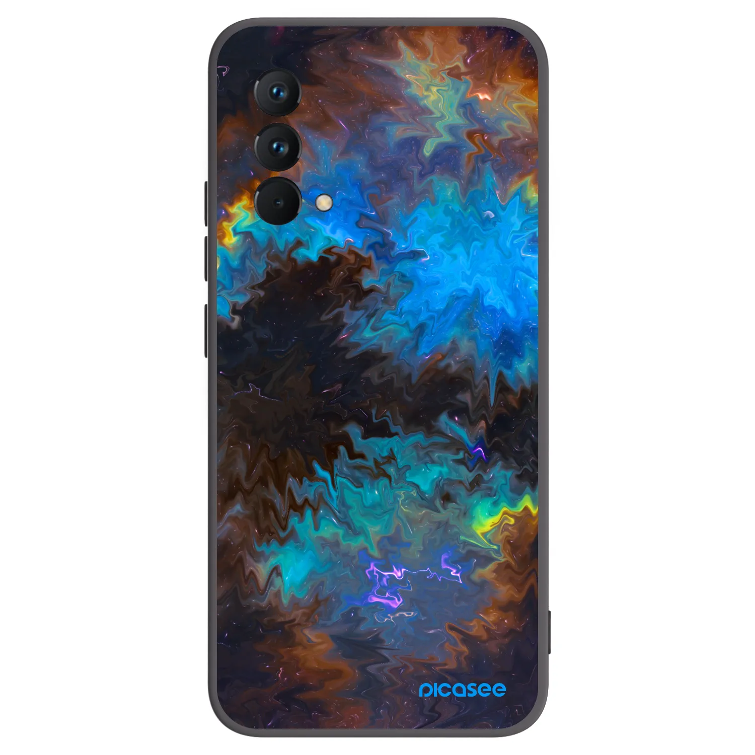 Picasee Realme GT Master Edition 5G Hülle - Schwarzes Silikon - Space