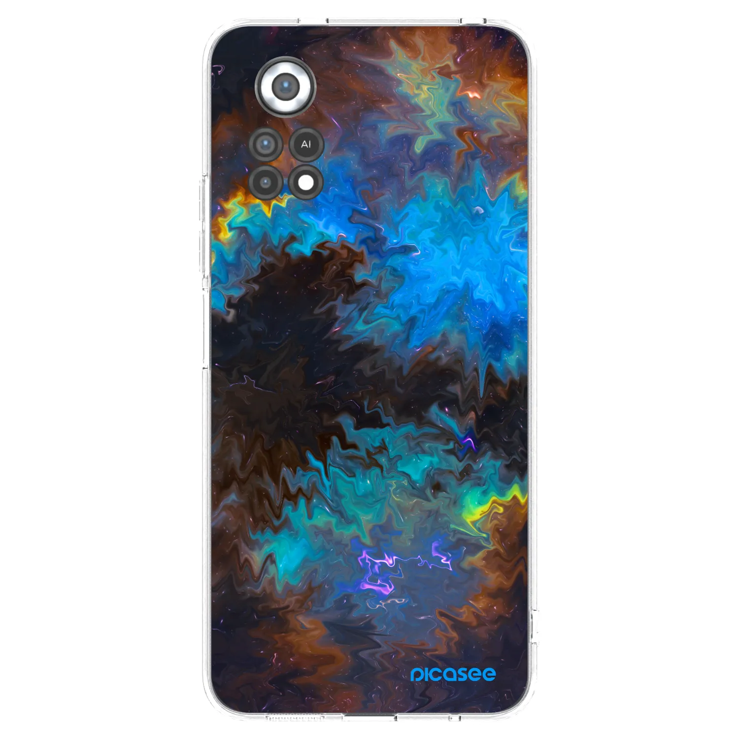 Picasee Xiaomi Poco X4 Pro 5G Hülle - Transparentes Silikon - Space