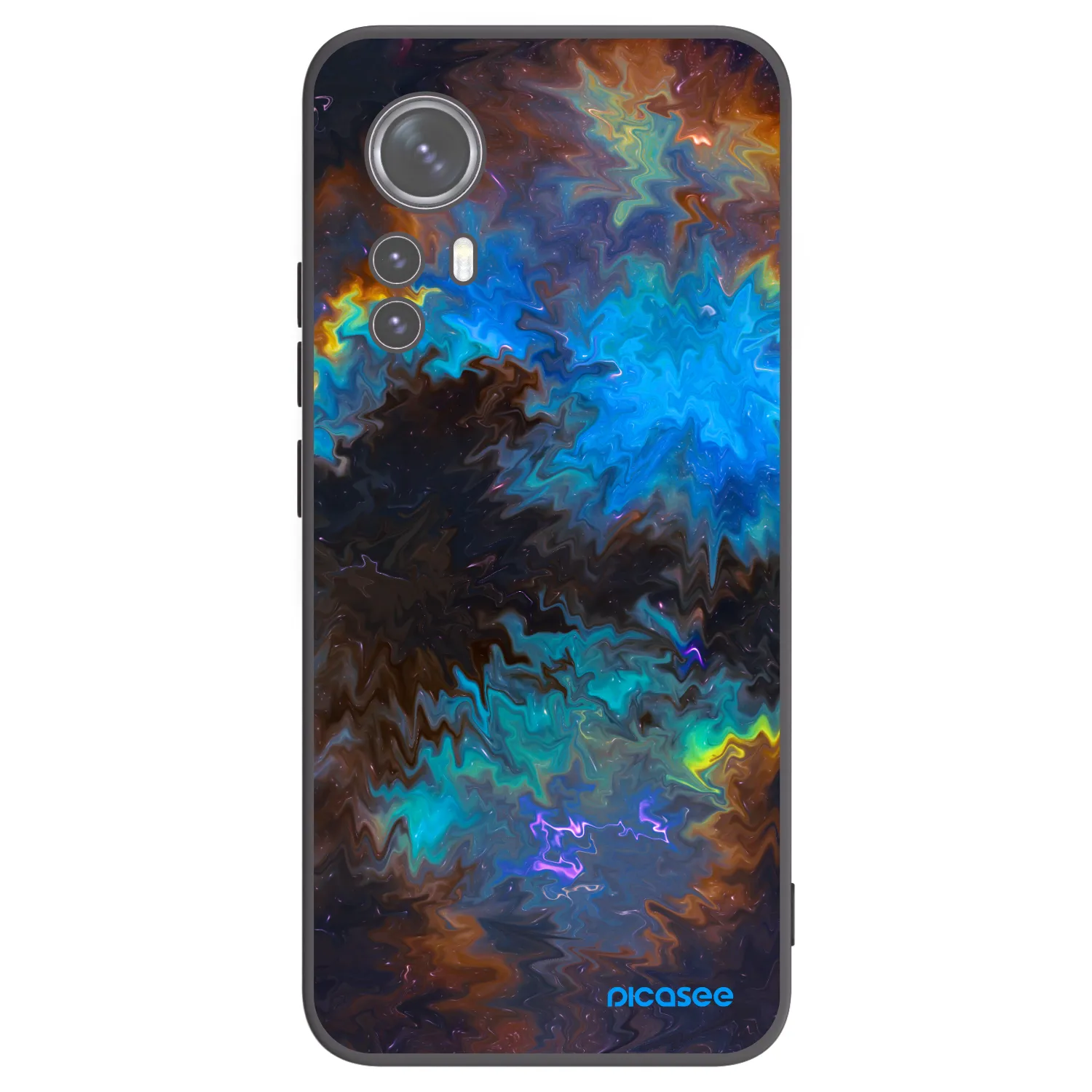 Picasee Xiaomi 12 Hülle - Schwarzes Silikon - Space