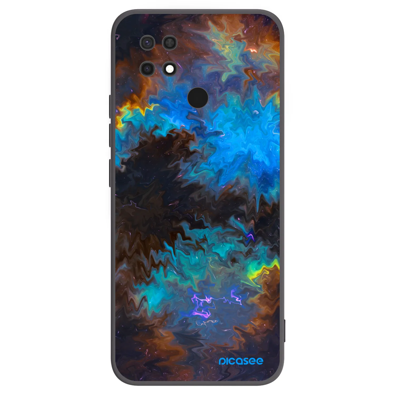 Picasee Xiaomi Redmi 10C Hülle - Schwarzes Silikon - Space