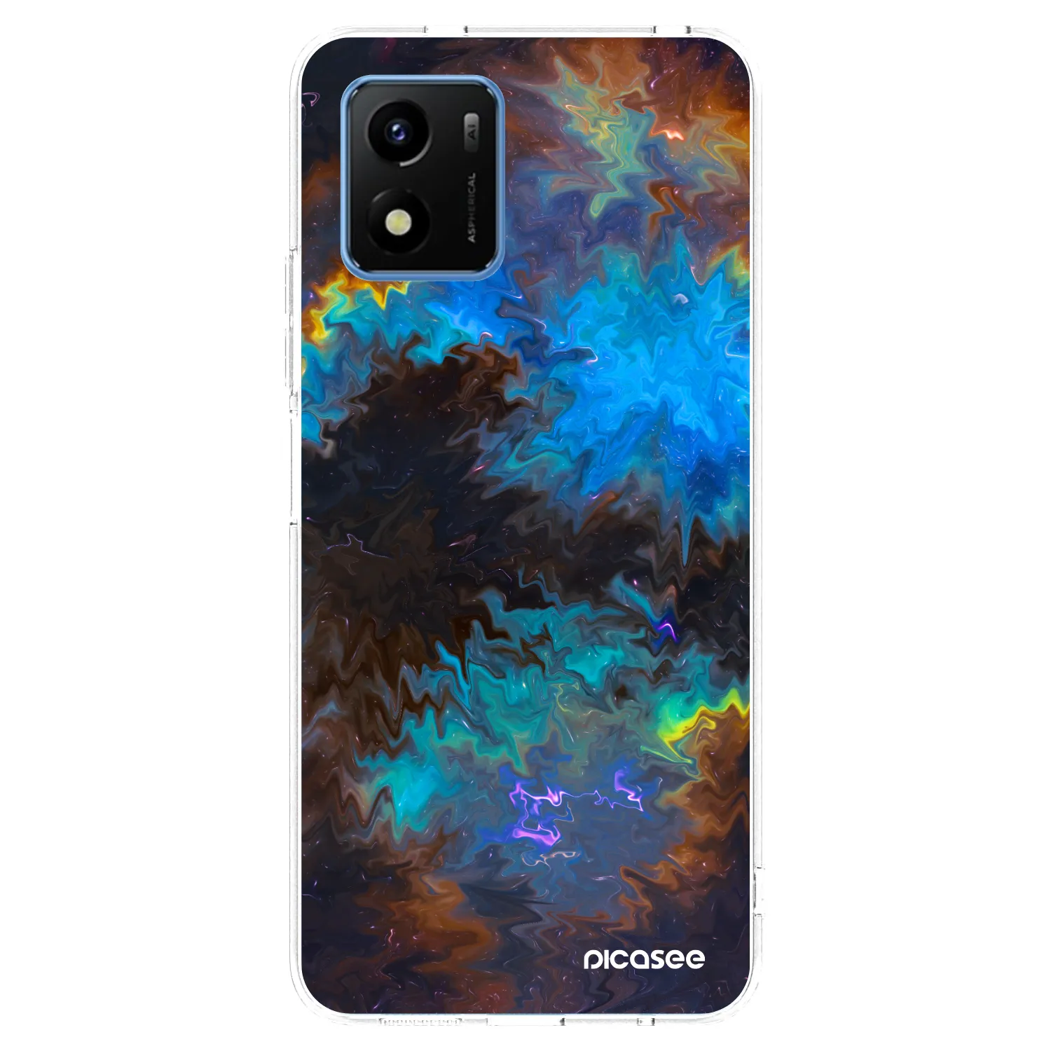 Picasee Vivo Y01 Hülle - Transparentes Silikon - Space