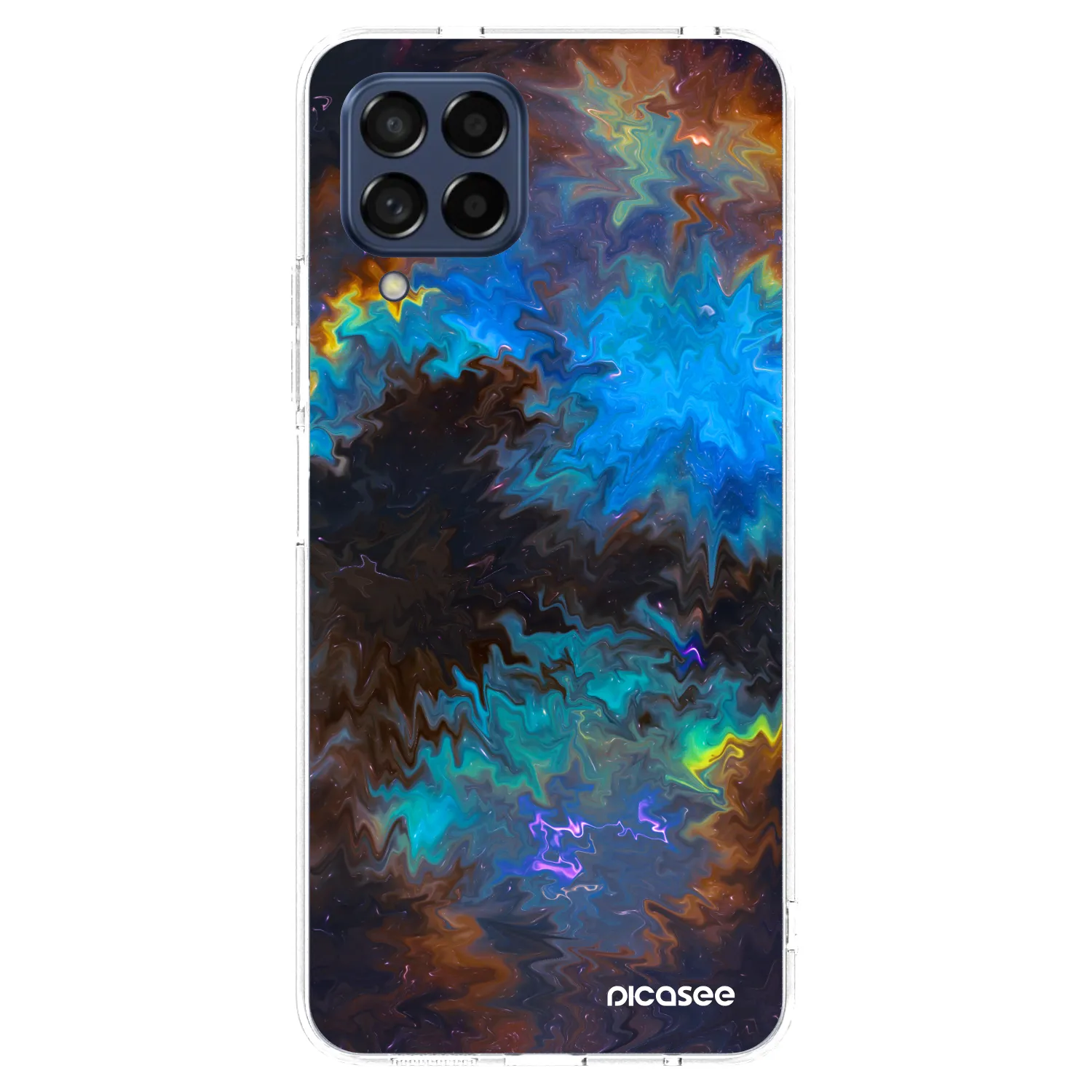 Picasee Samsung Galaxy M53 5G Hülle - Transparentes Silikon - Space