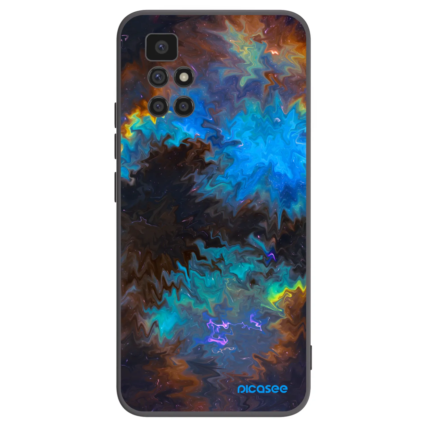Picasee Xiaomi Redmi 10 (2022) Hülle - Schwarzes Silikon - Space