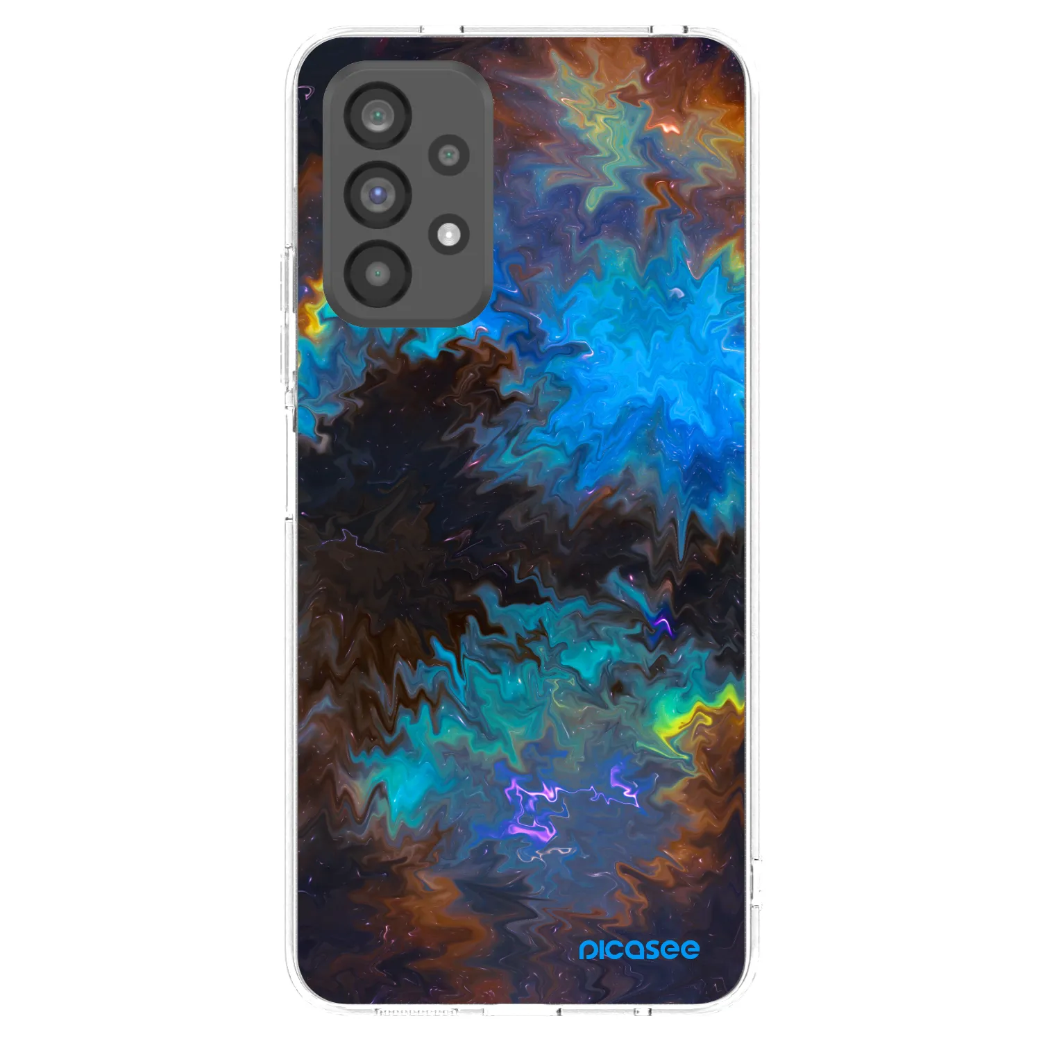 Picasee Samsung Galaxy A73 5G Hülle - Transparentes Silikon - Space