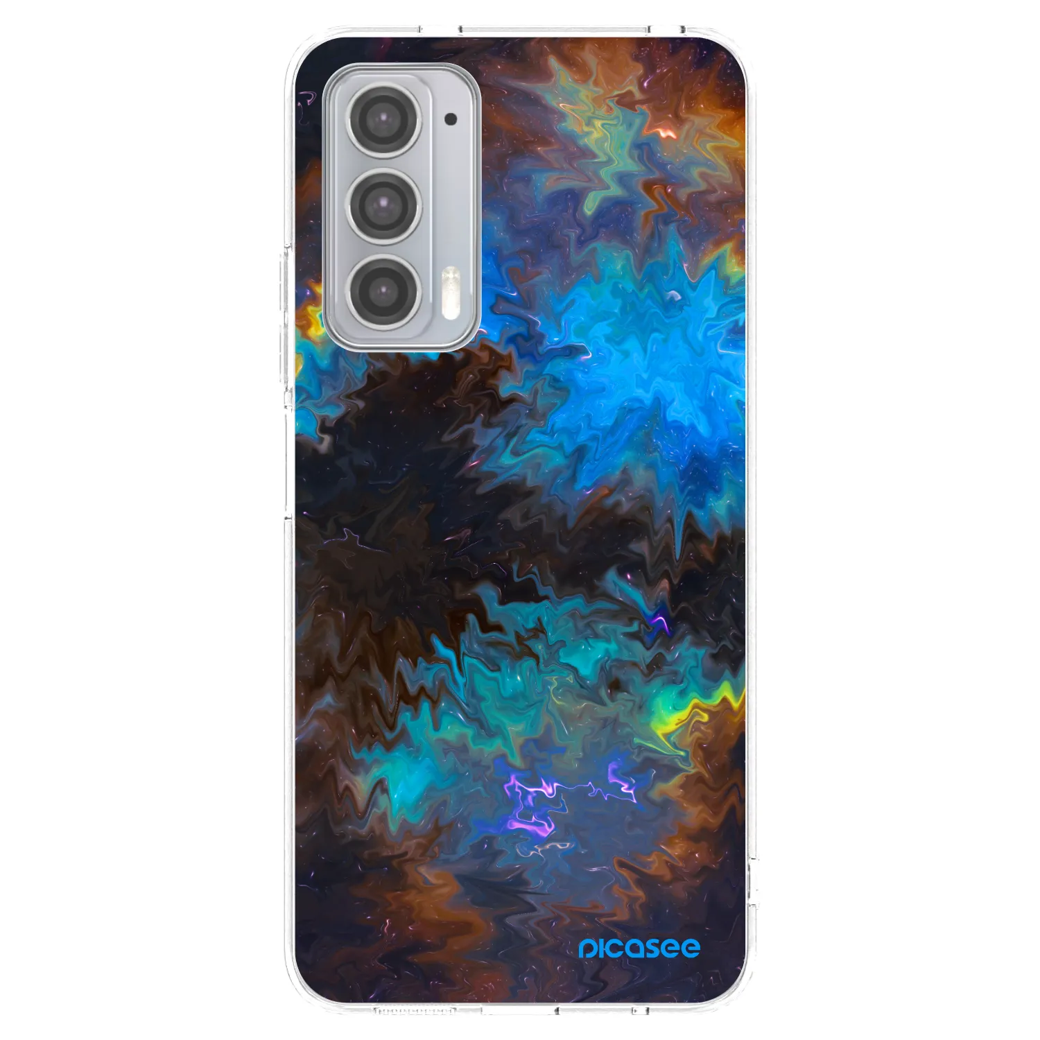 Picasee Motorola Edge 20 Hülle - Transparentes Silikon - Space