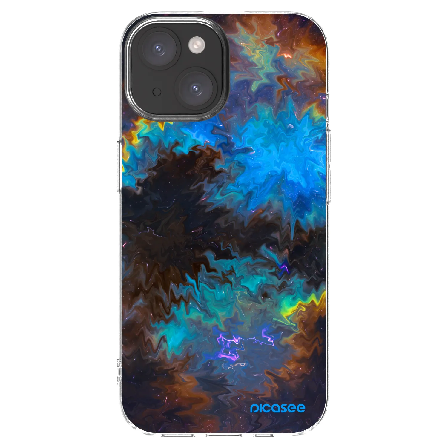 Picasee Apple iPhone 15 Hülle - Transparentes Silikon - Space