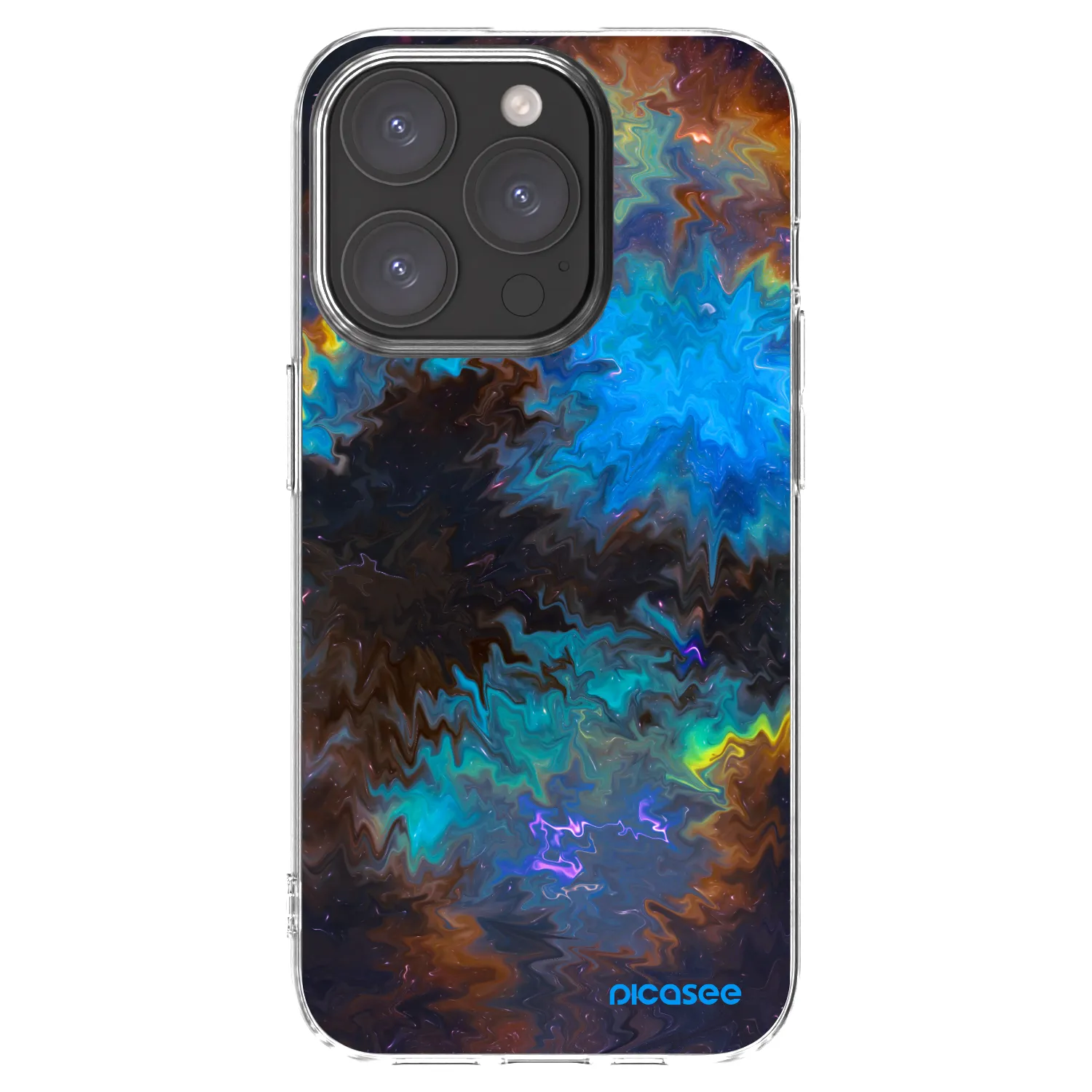 Picasee Apple iPhone 15 Pro Hülle - Transparentes Silikon - Space
