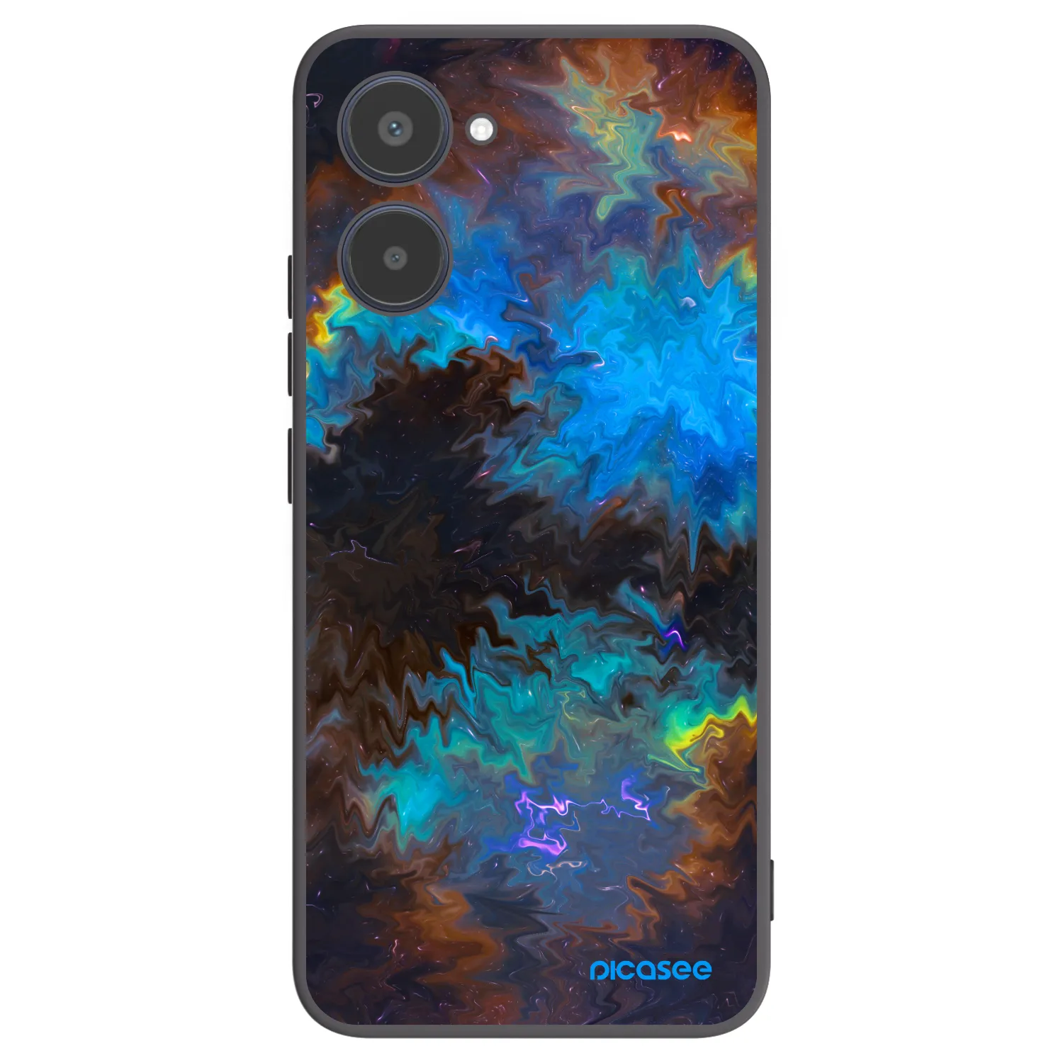 Picasee Realme 10 4G Hülle - Schwarzes Silikon - Space