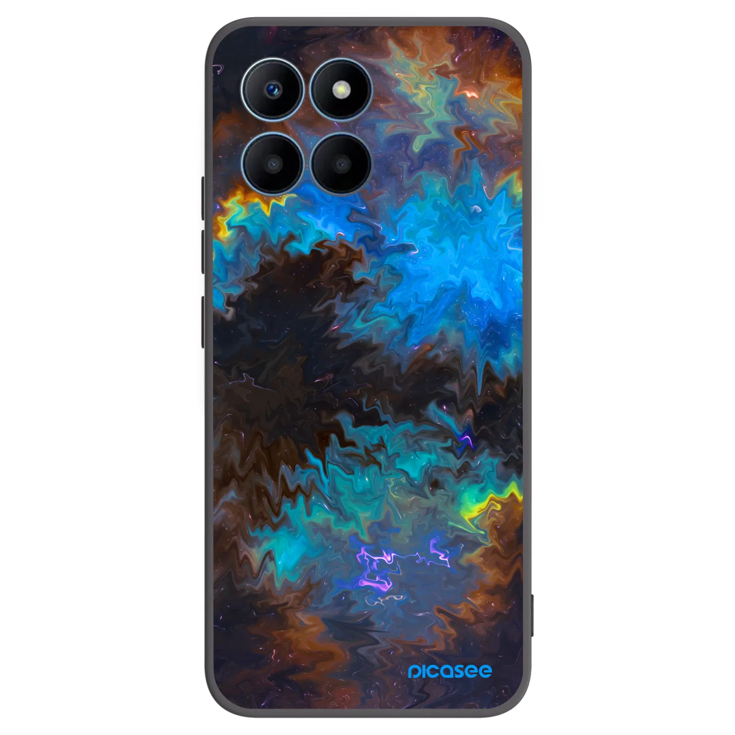 Picasee Honor 70 Lite Hülle - Schwarzes Silikon - Space