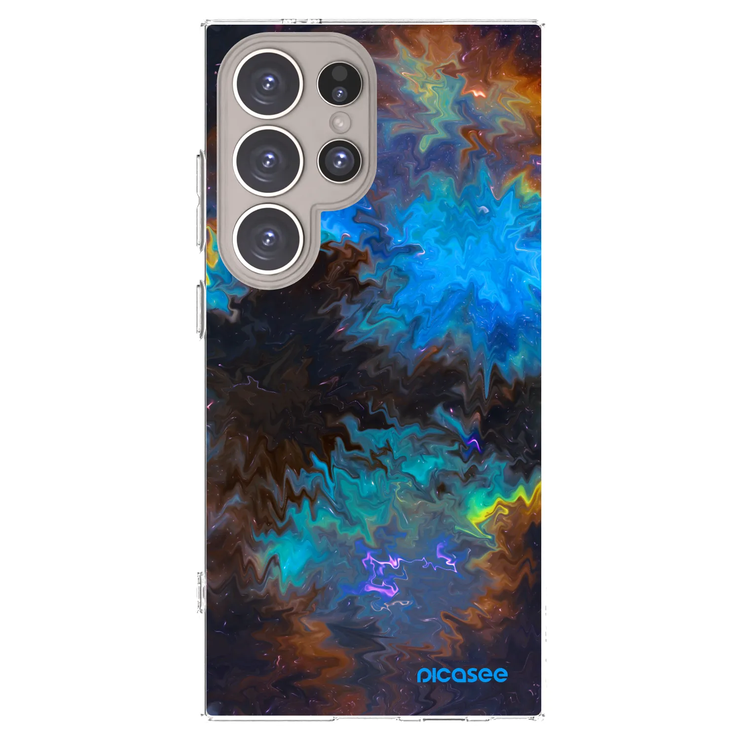 Picasee Samsung Galaxy S24 Ultra S928B 5G Hülle - Transparentes Silikon - Space