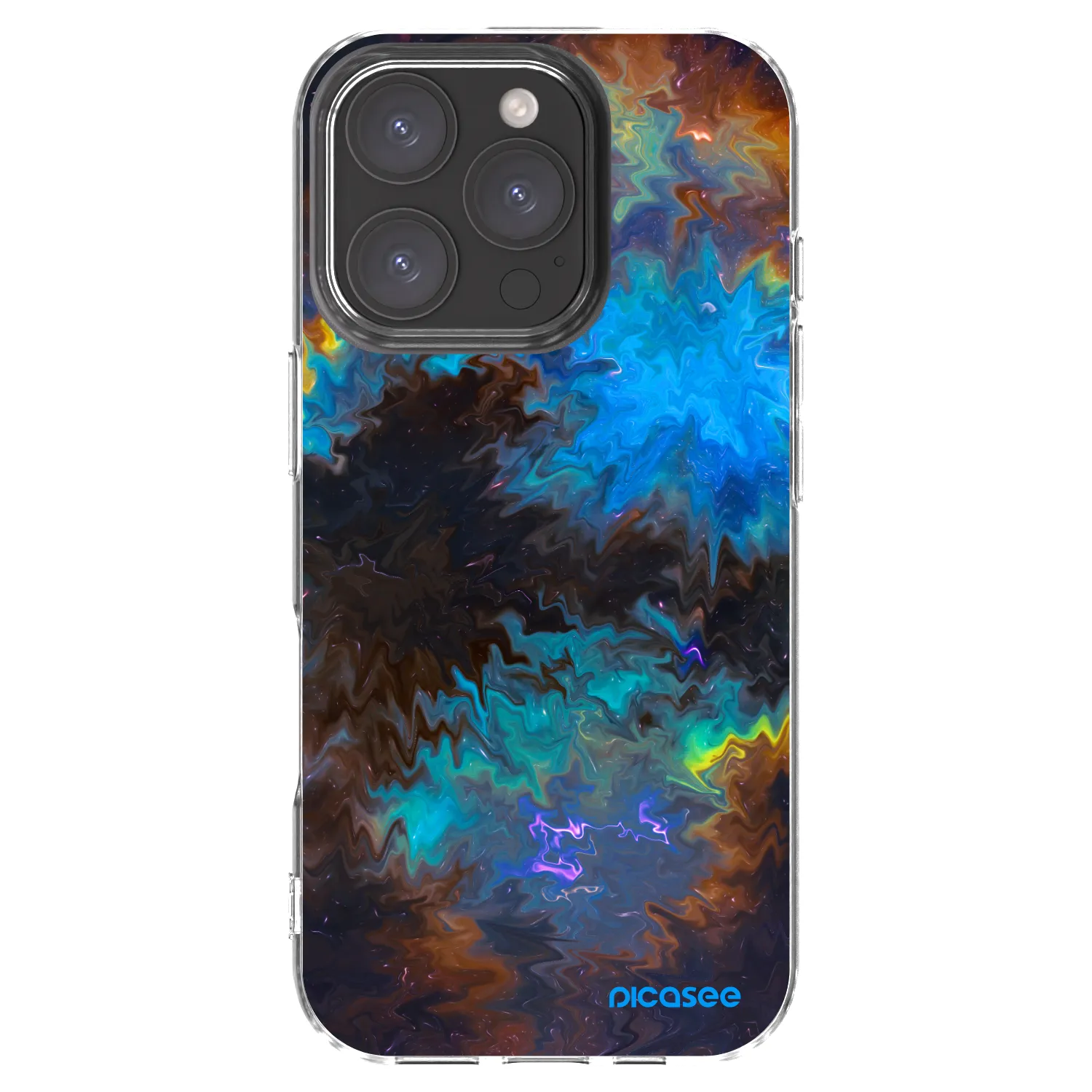 Picasee Apple iPhone 16 Pro Hülle - Transparentes Silikon - Space