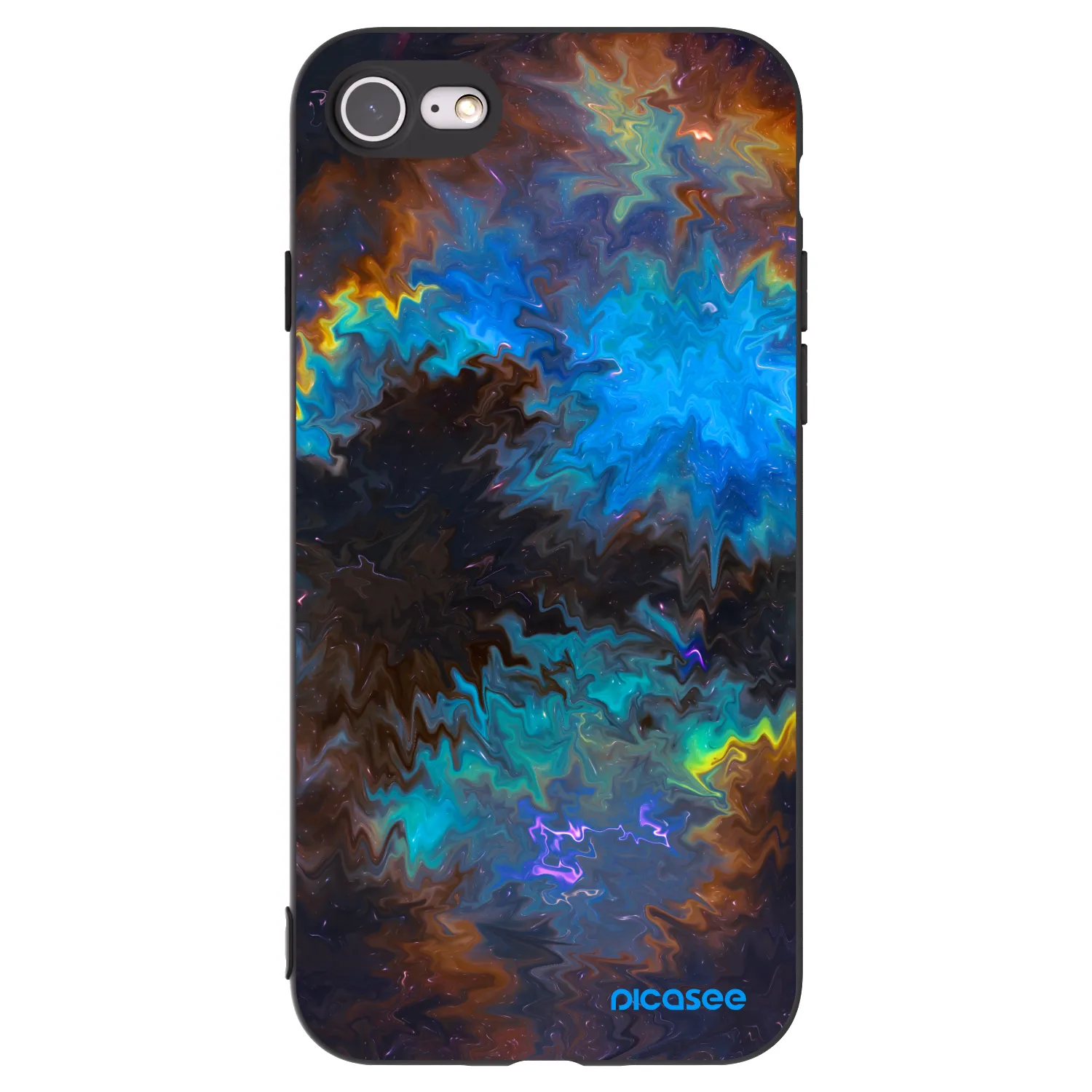 Picasee Apple iPhone 8 Hülle - Schwarzes Silikon - Space
