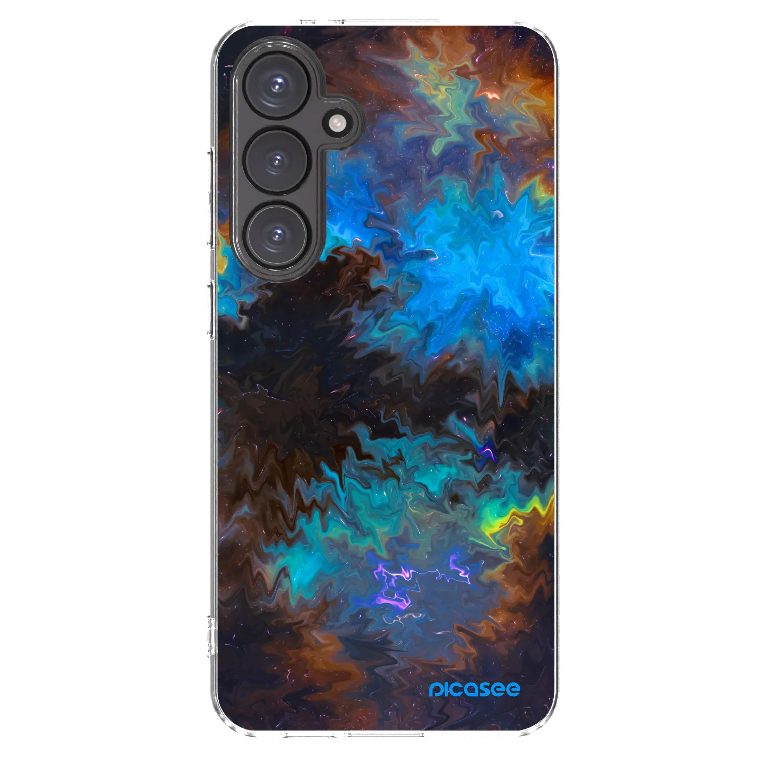 Picasee Samsung Galaxy S24 FE S721B Hülle - Transparentes Silikon - Space