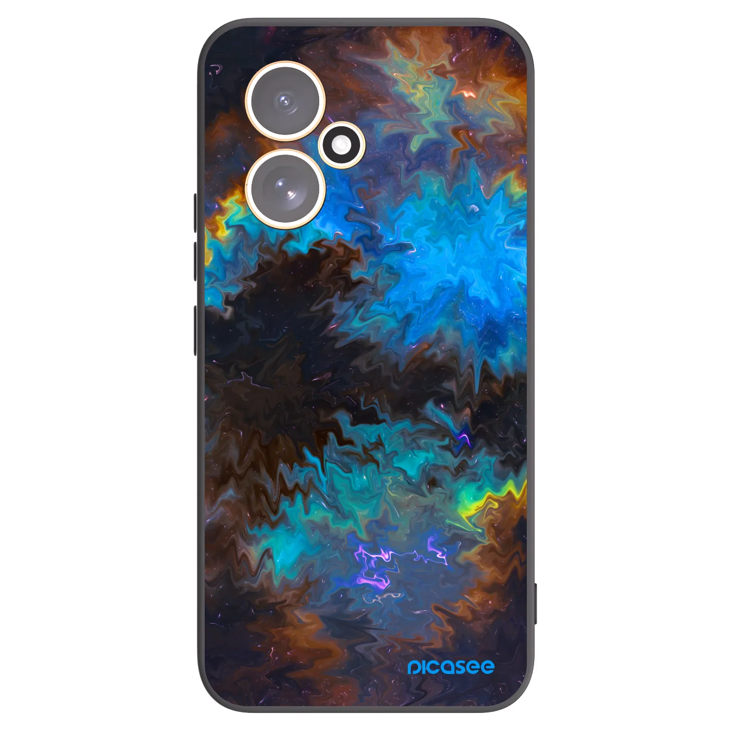 Picasee Honor 400 5G Hülle - Schwarzes Silikon - Space